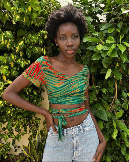 SAKUMONO WRAP TOP | HIGH FREQUENCY