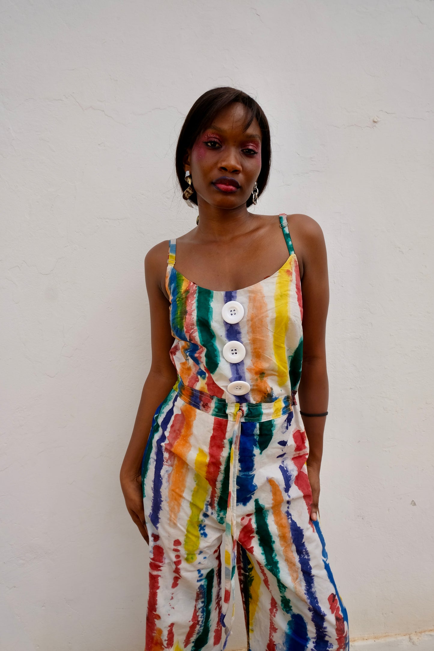 TEMA JUMPSUIT | BRUSH STROKES-READY TO SHIP-SIZE S & XXL