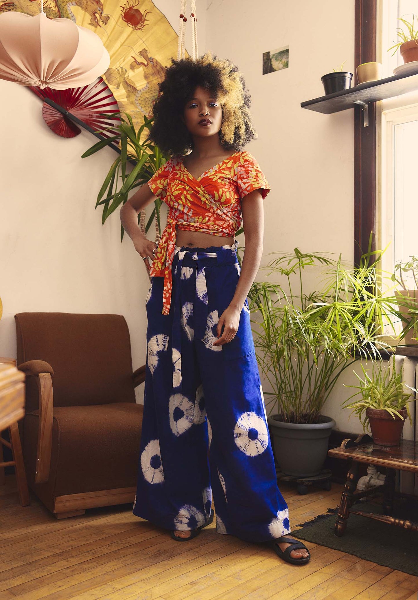 SAKUMONO WRAP TOP | ORCHID- READY TO SHIP