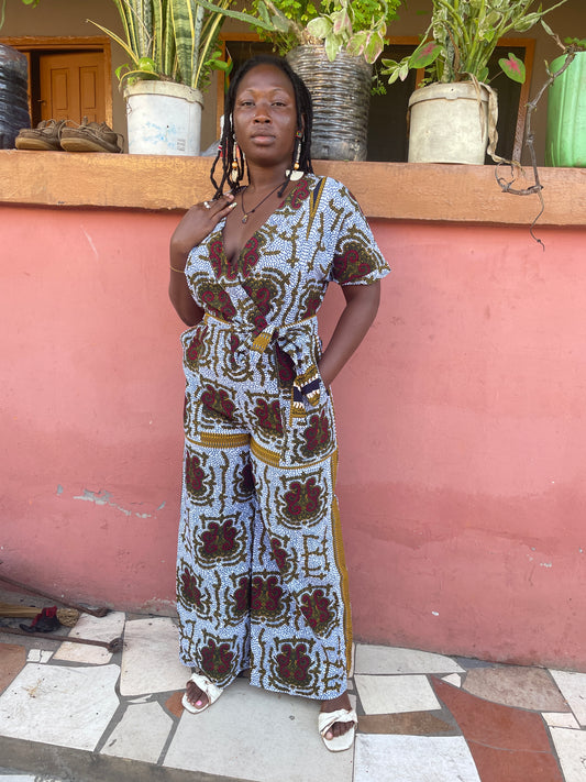 TESHIE JUMPSUIT| OHEMAA-READY TO SHIP-SIZE MEDIUM