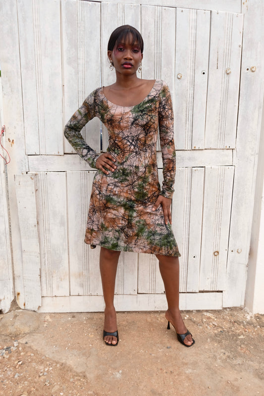 ARABA DRESS | RAW EARTH-READY TO SHIP-SIZE SMALL