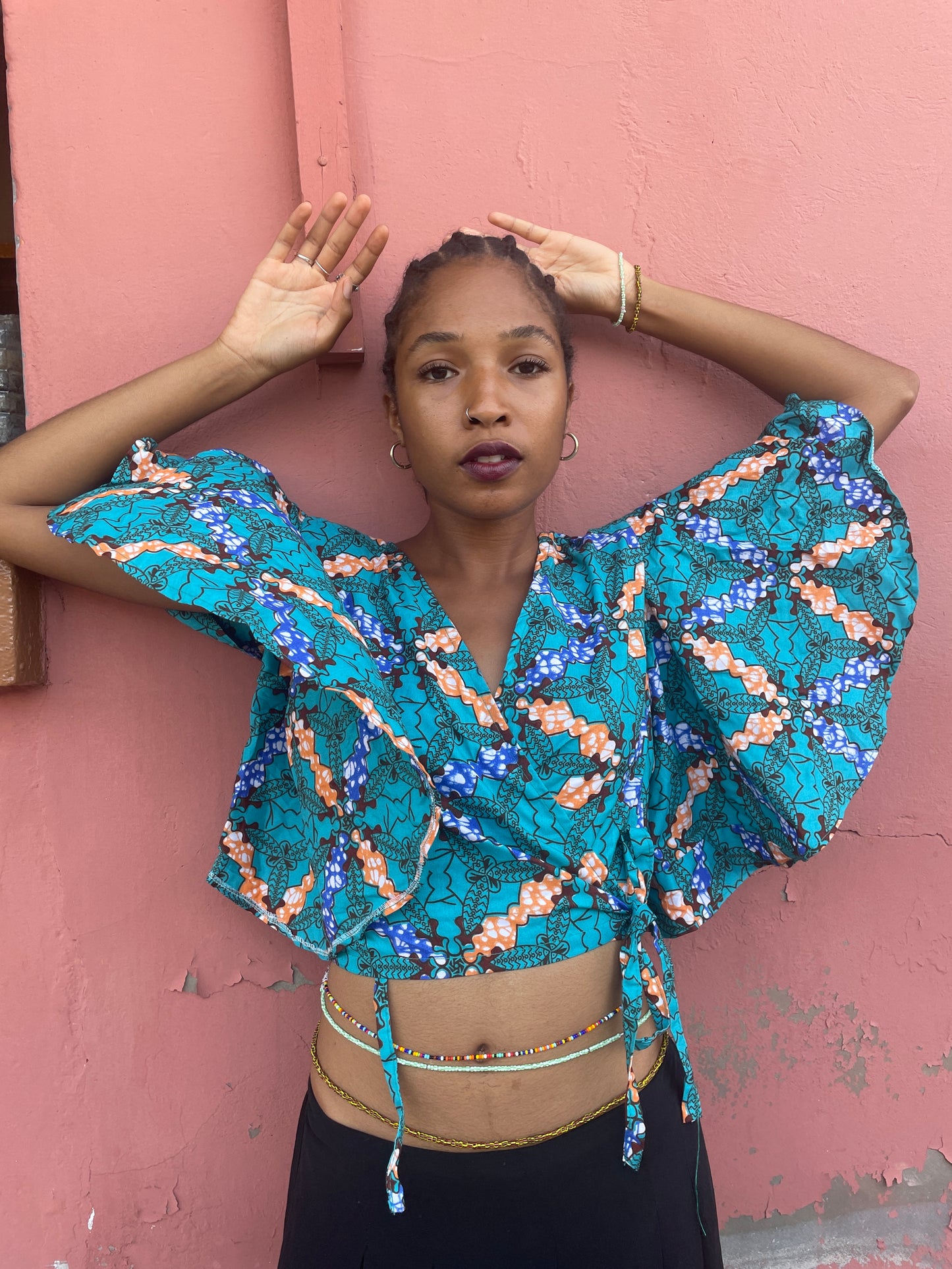 Butterfly wrap top