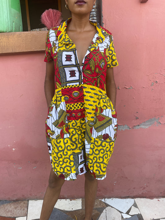 Shirtdress-READY TO SHIP-SIZE XS/S