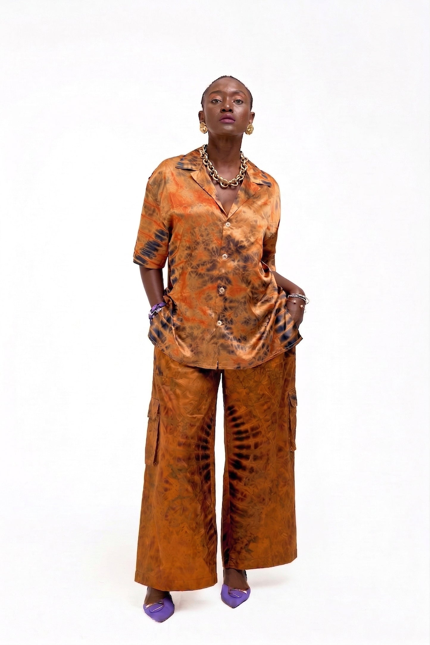 UNISEX TUMI PANTS | RUST ADIRE