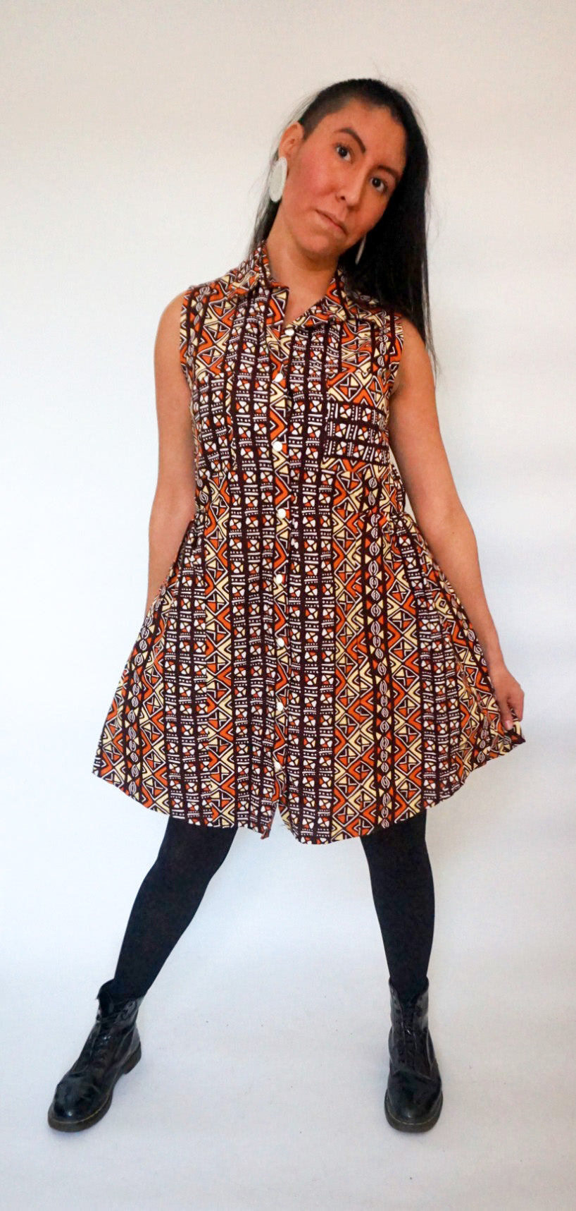 KOJO Shirt Dress-READY TO SHIP-SIZE SMALL