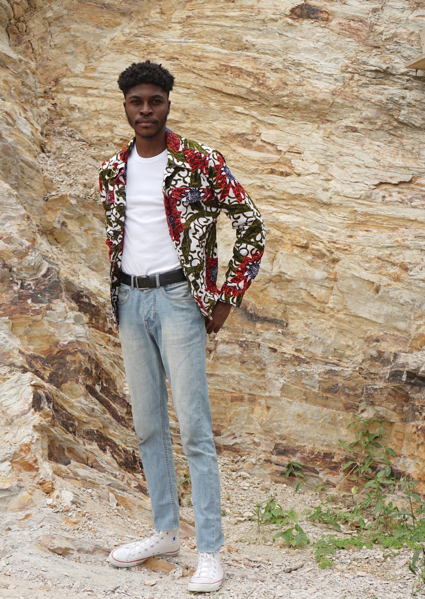 ABURI UNISEX JACKET | FLORAL VINE