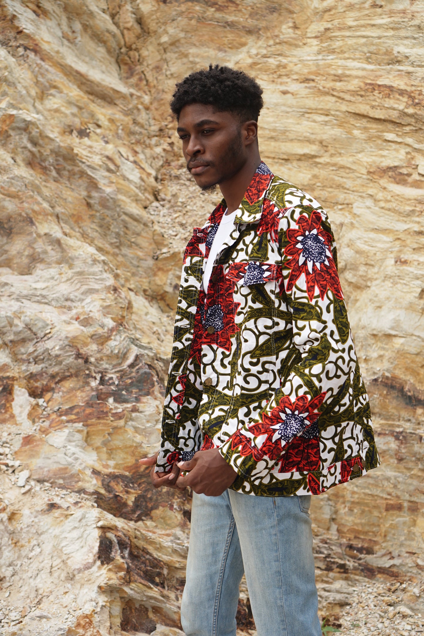 ABURI UNISEX JACKET | FLORAL VINE