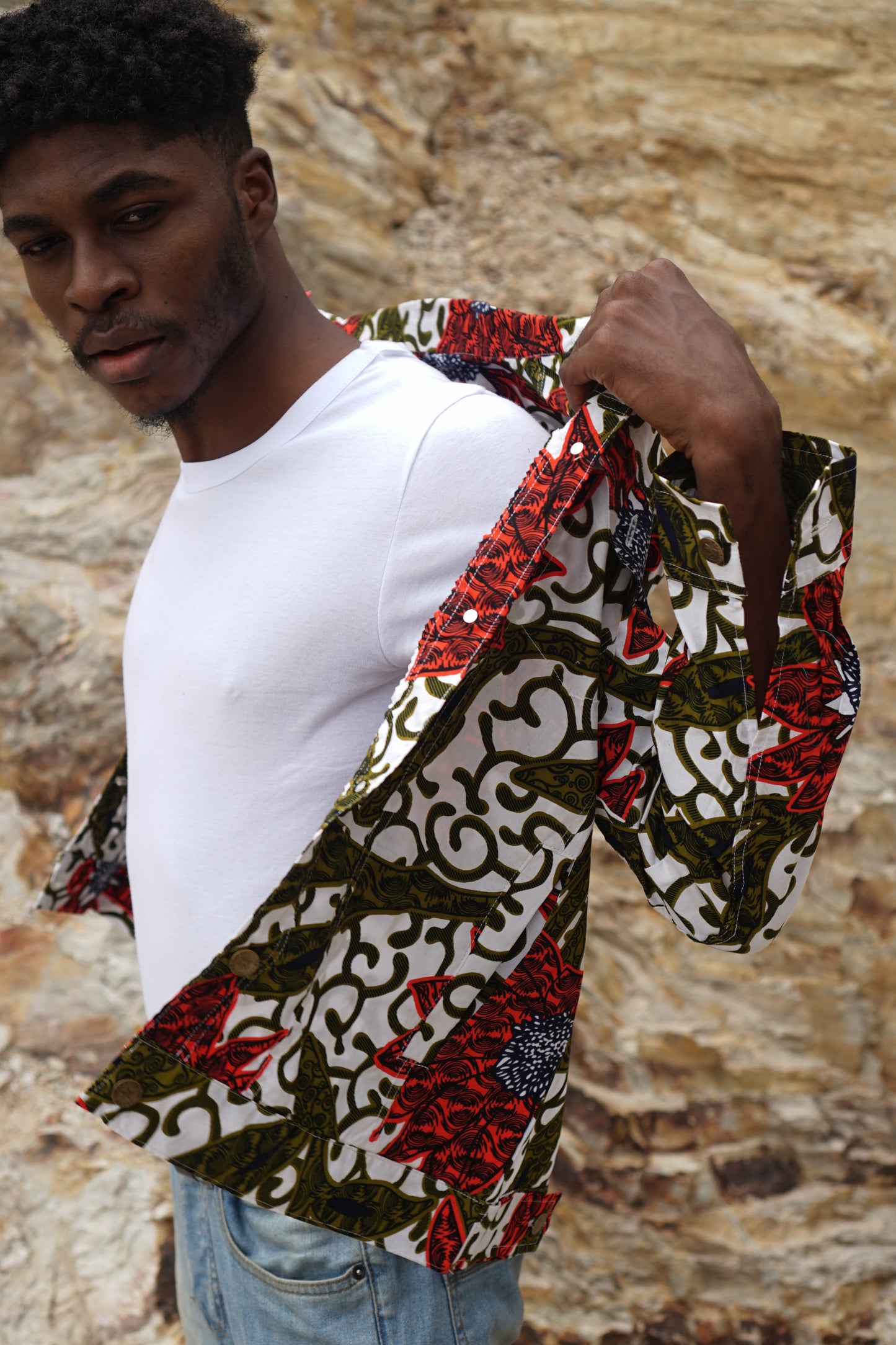 ABURI UNISEX JACKET | FLORAL VINE