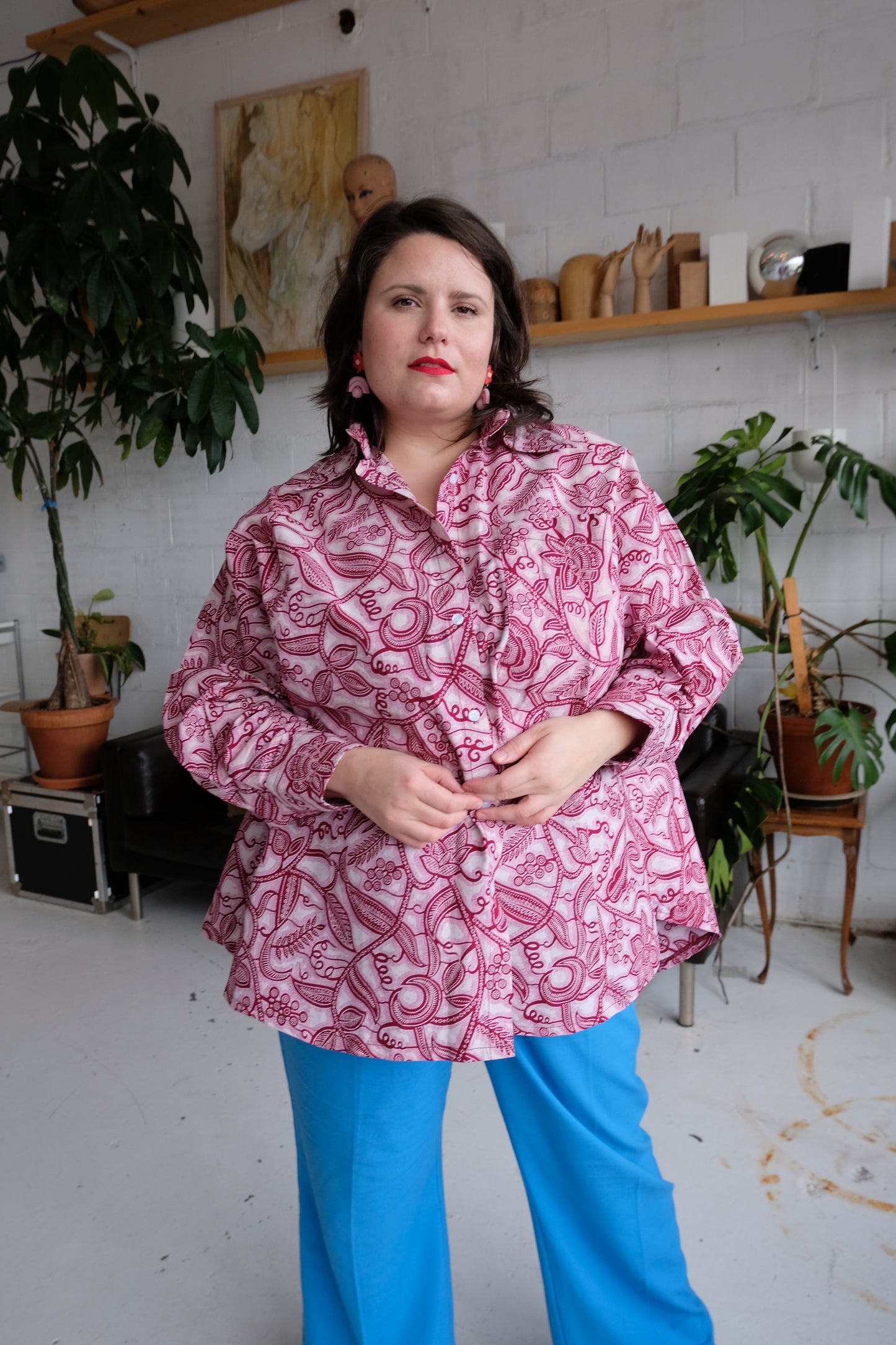 KOMI EASY UNISEX BUTTON-UP | LILAC VINE