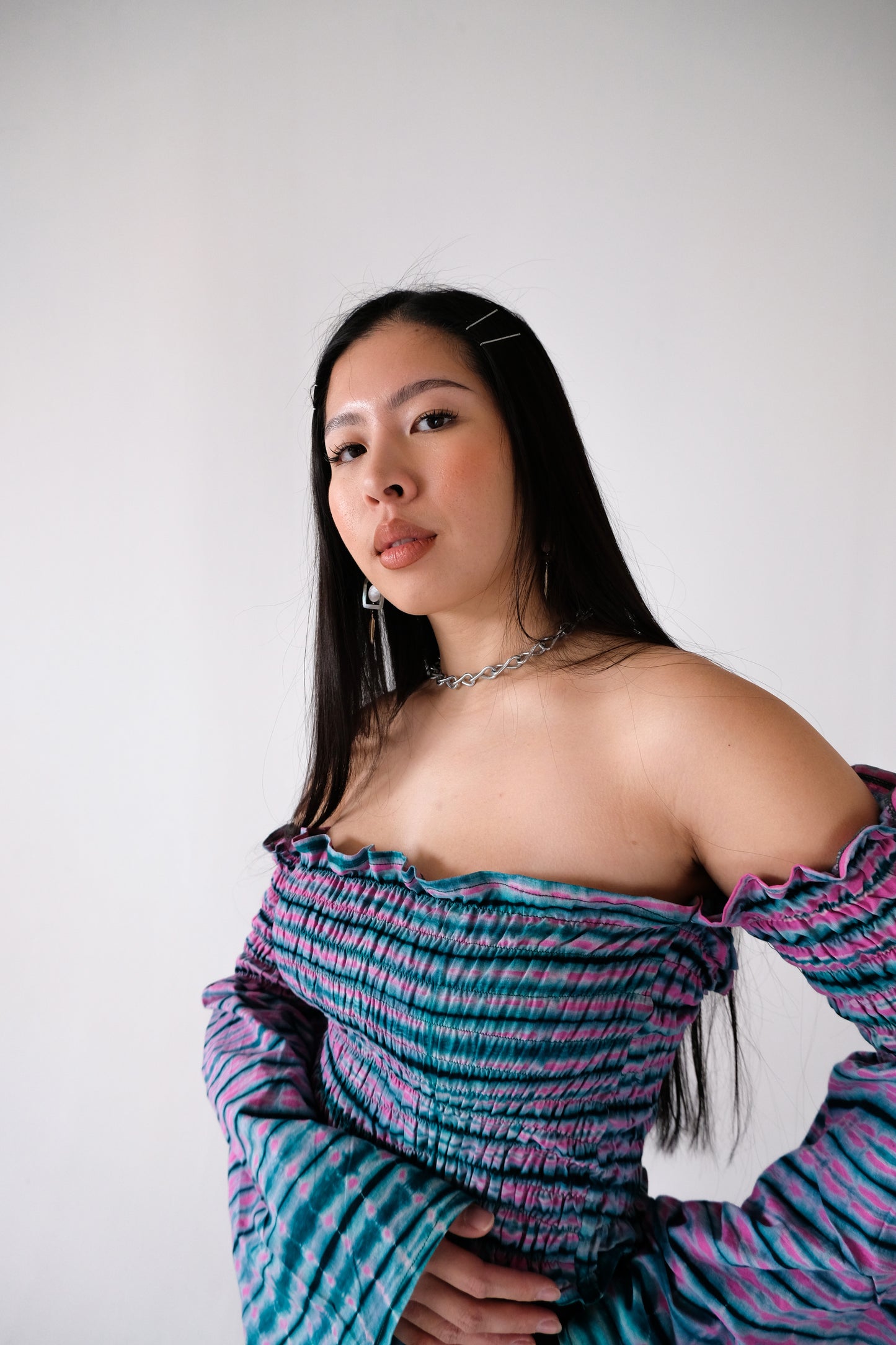 LABADI PLEASURE BELL SLEEVE TOP | VORTEX | READY TO SHIP SIZE SMALL