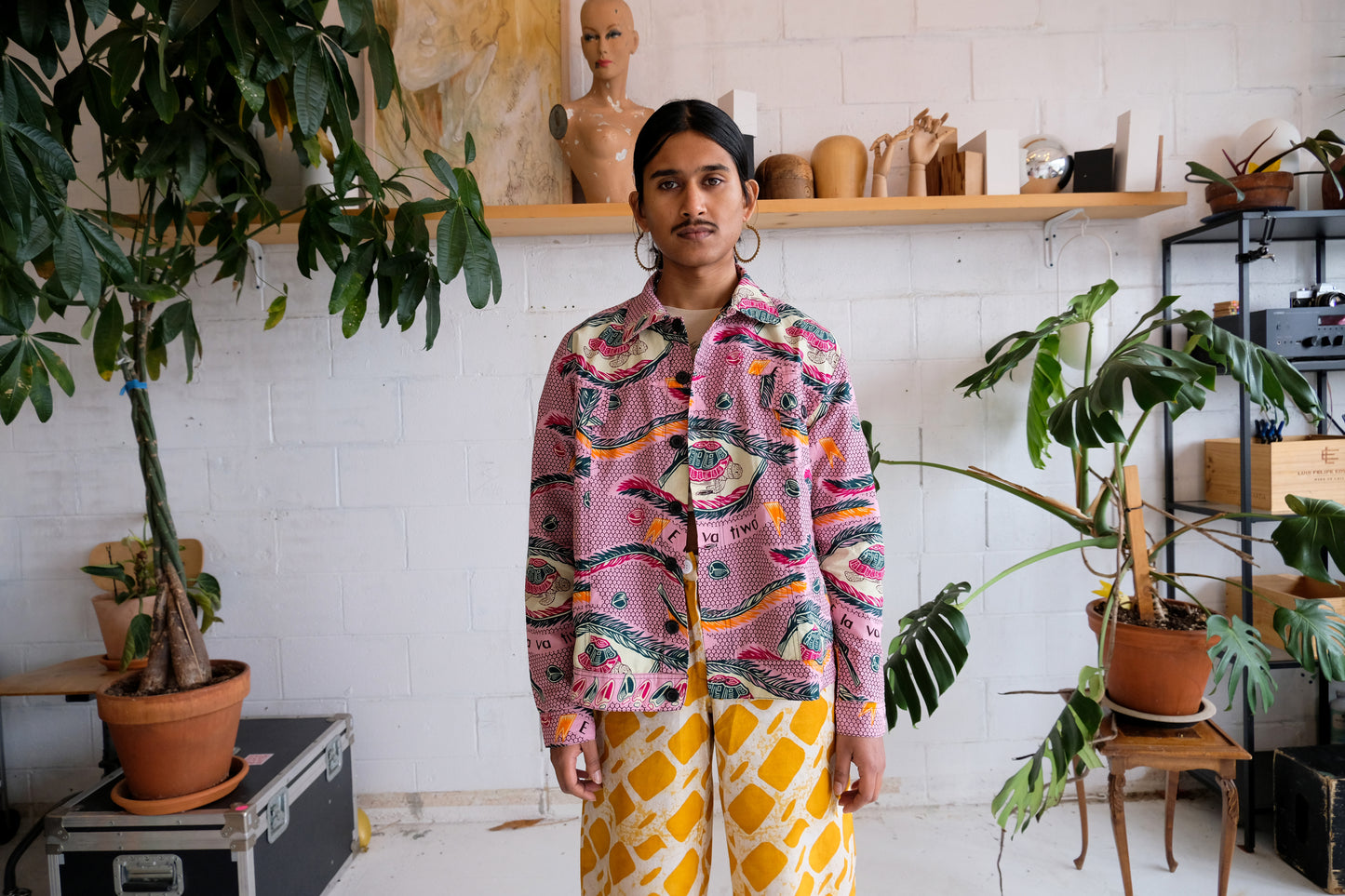 ABURI UNISEX JACKET | PINK TORTOISE