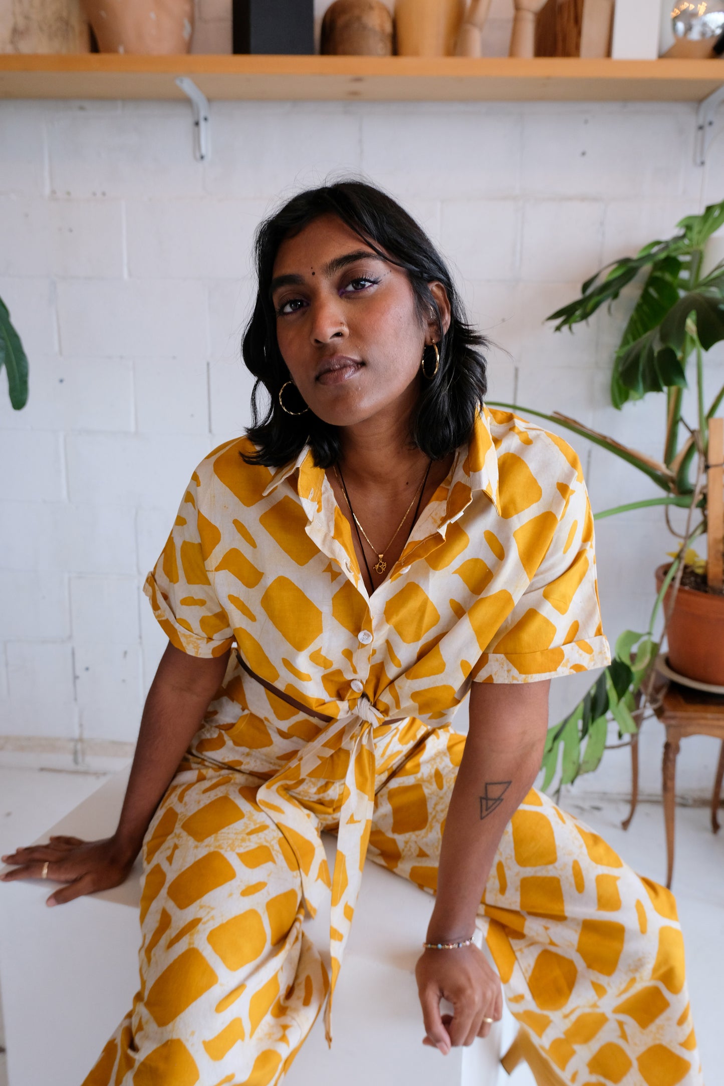 ADENTA TIE-UP SHIRT | SWEET ICED TEA