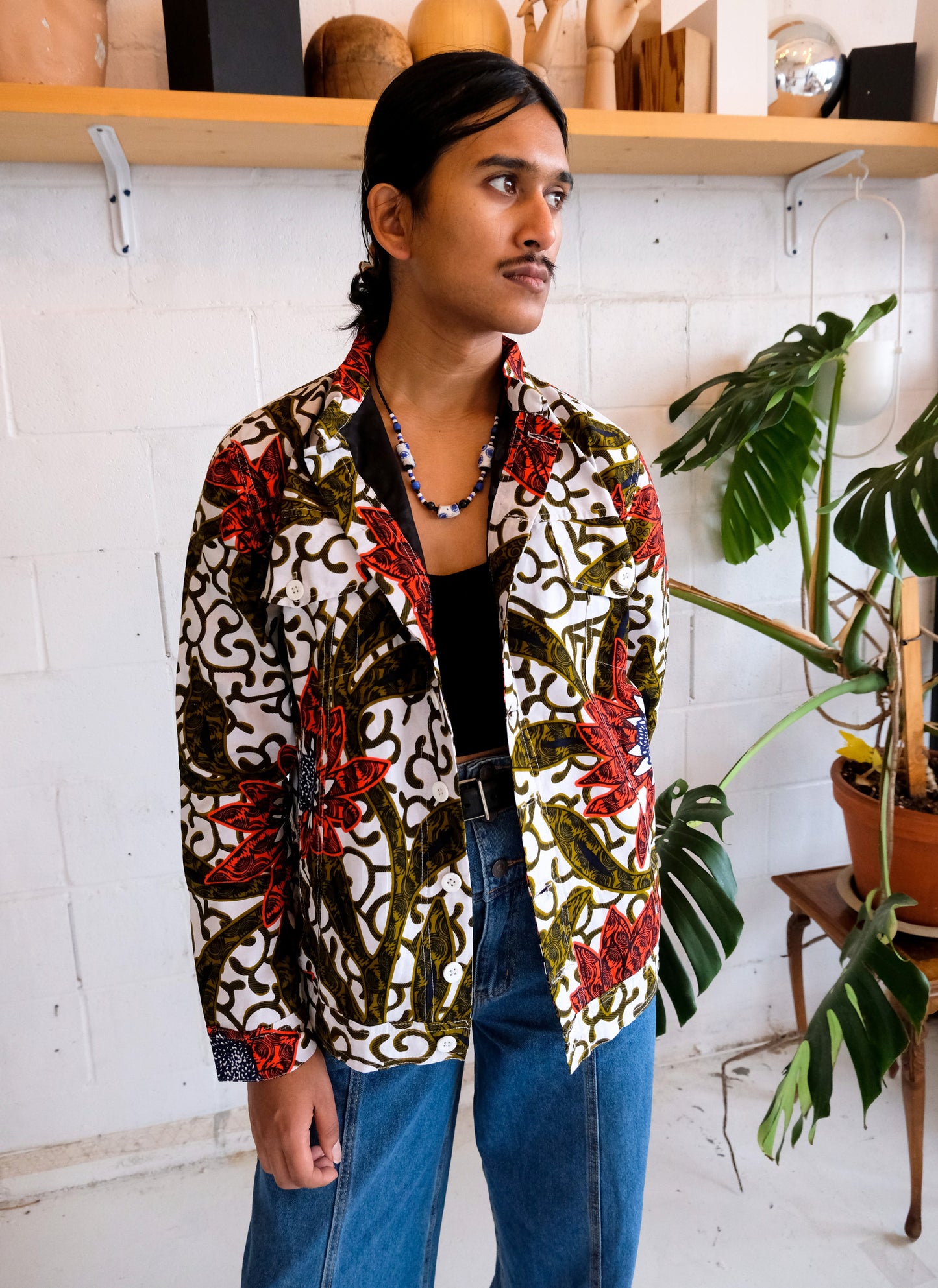 ABURI UNISEX JACKET | FLORAL VINE