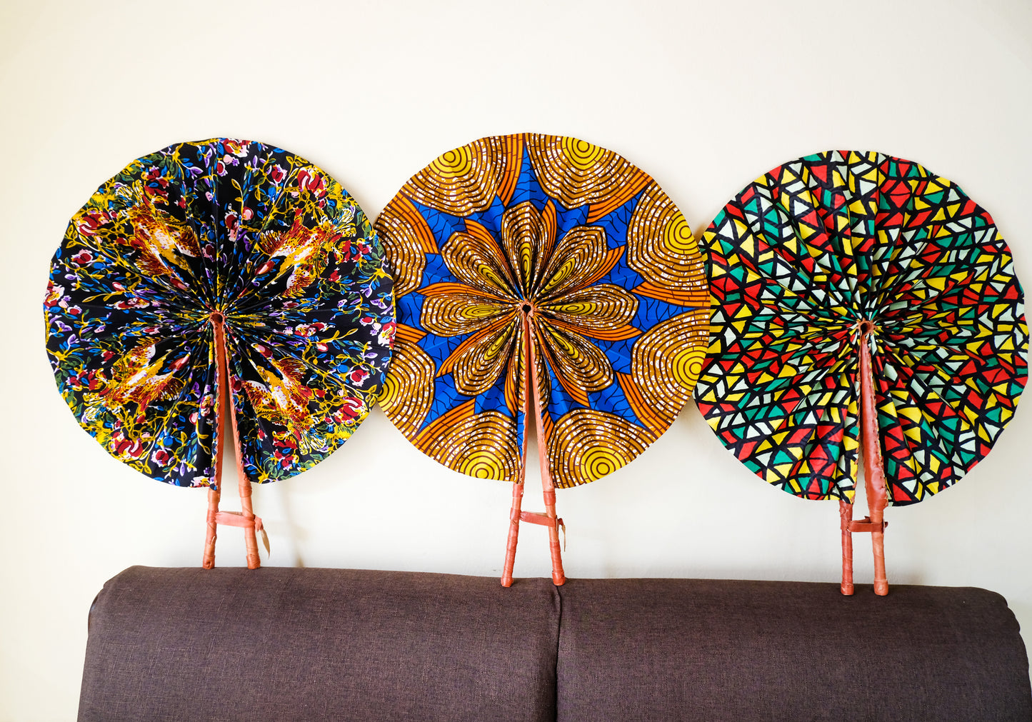 JUMBO AFRICAN PRINT FAN