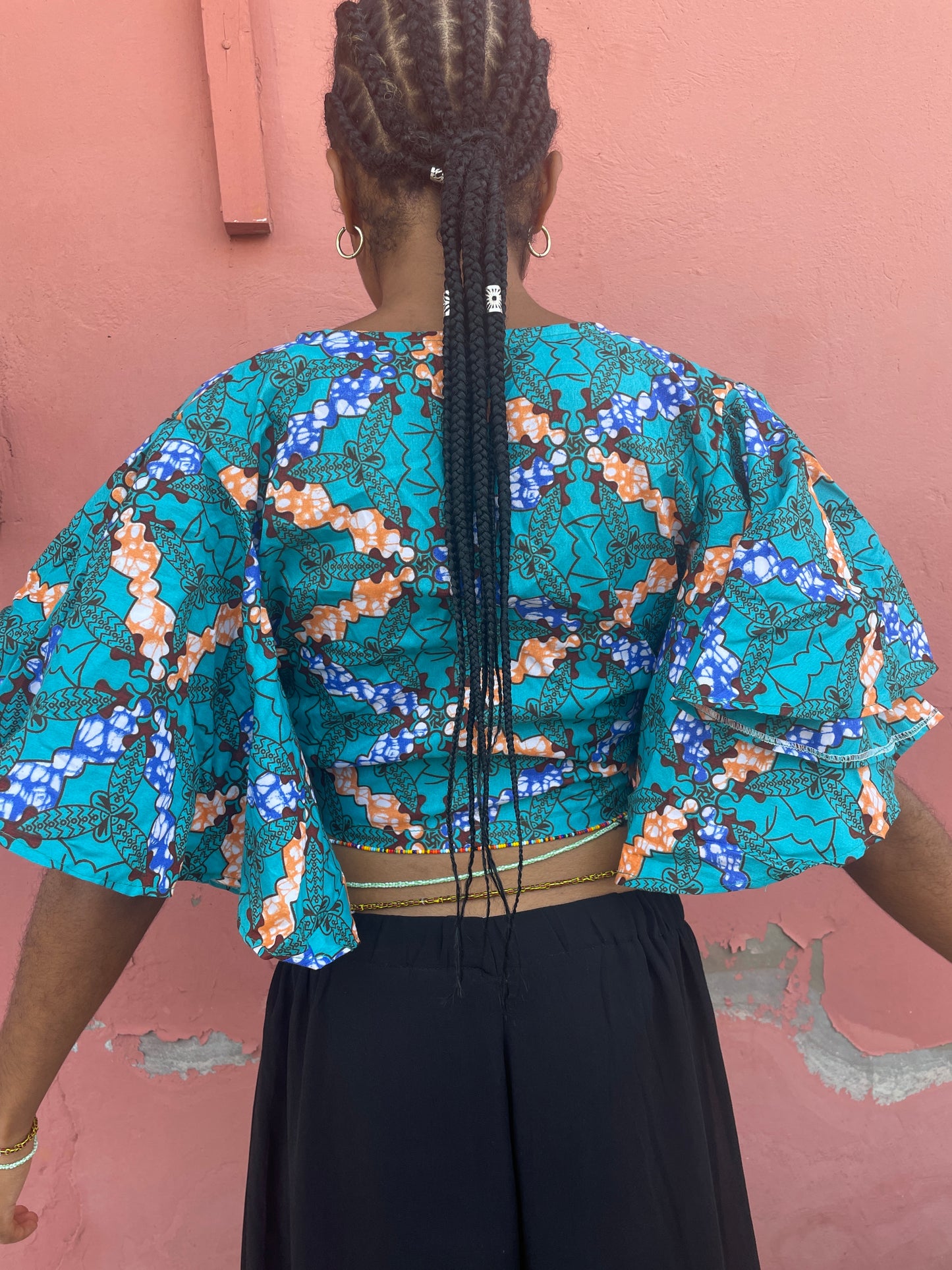 Butterfly wrap top