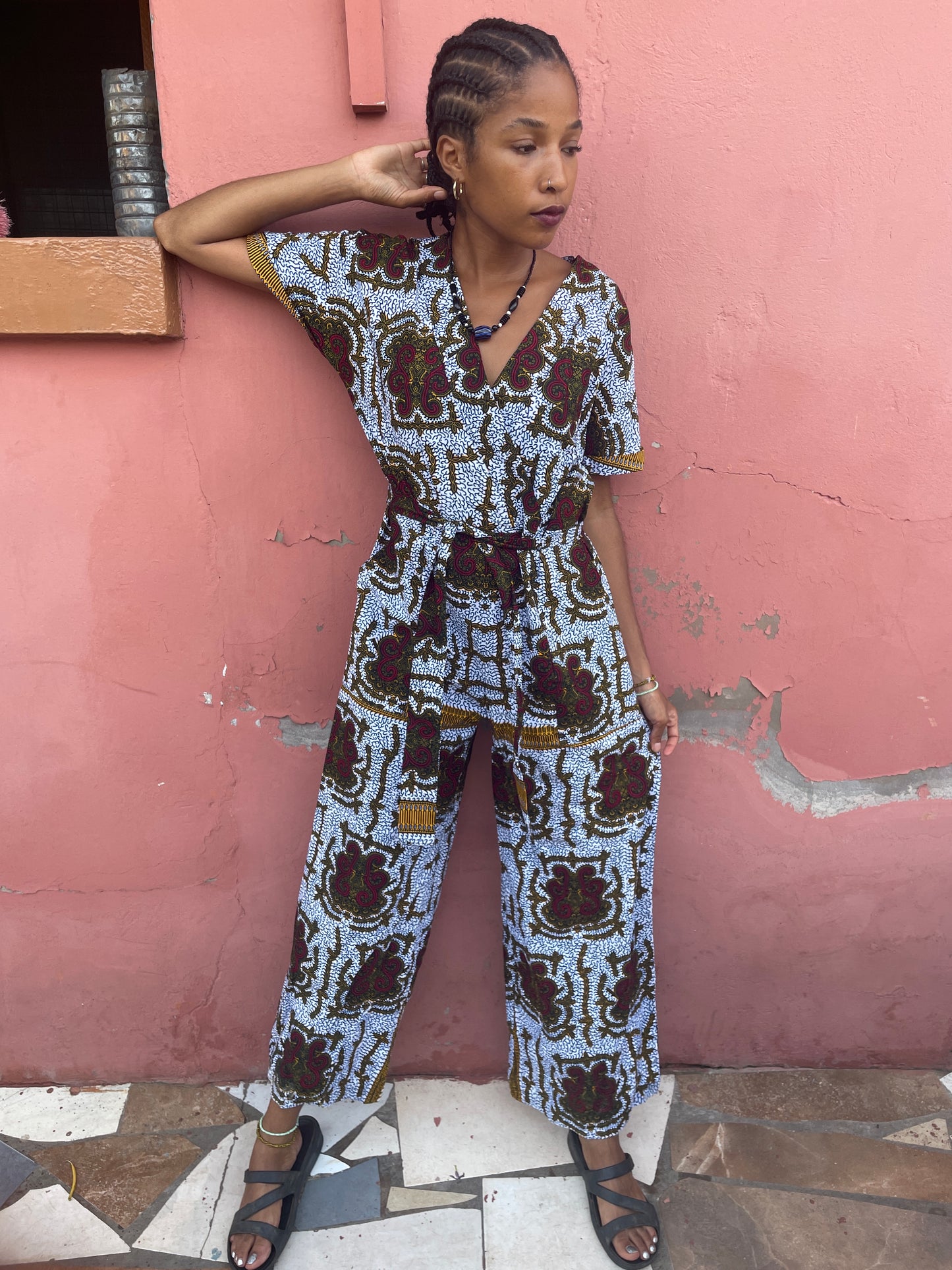 TESHIE JUMPSUIT| OHEMAA-READY TO SHIP-SIZE MEDIUM