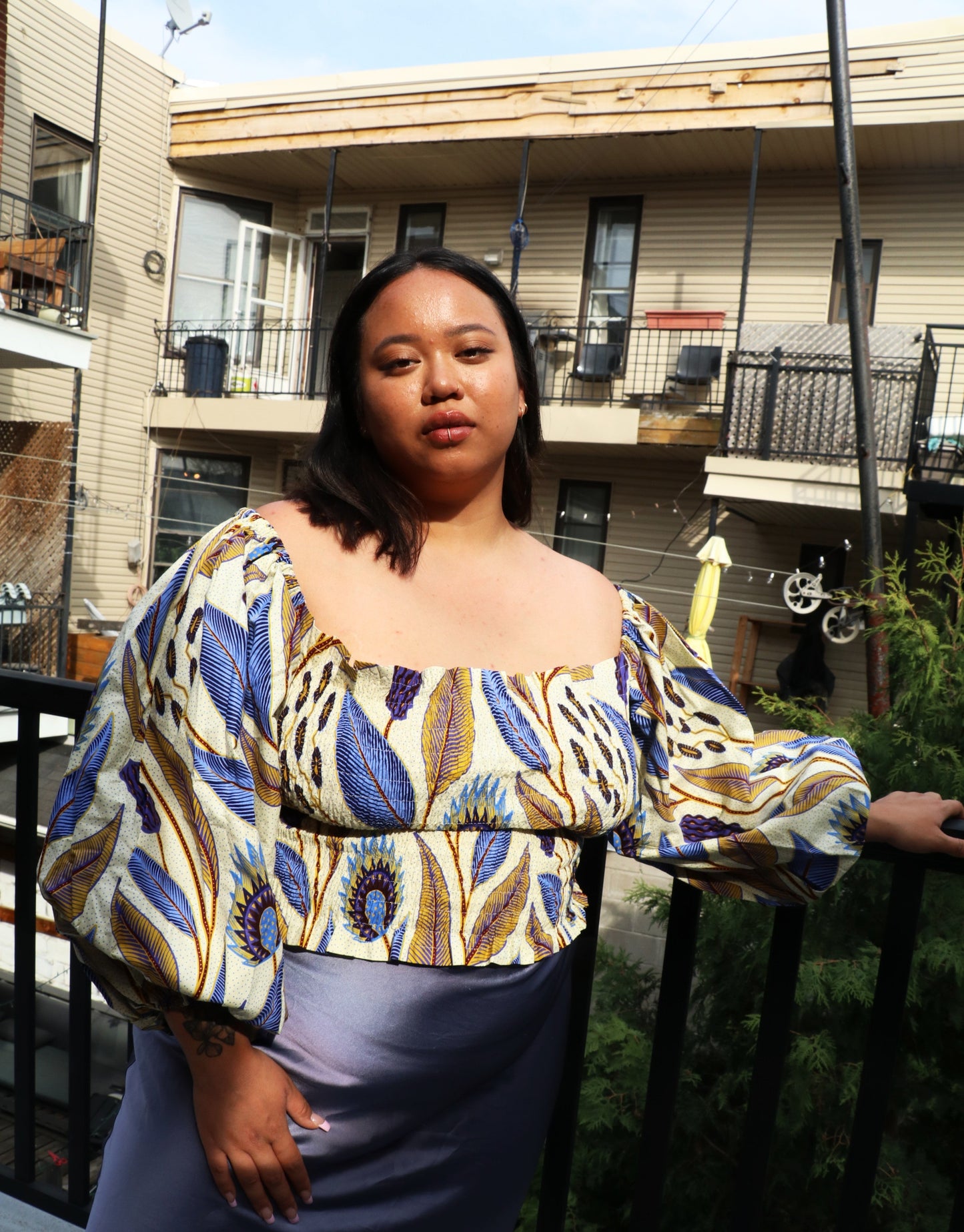 YAA TOP|  PEACOCK- READY TO SHIP