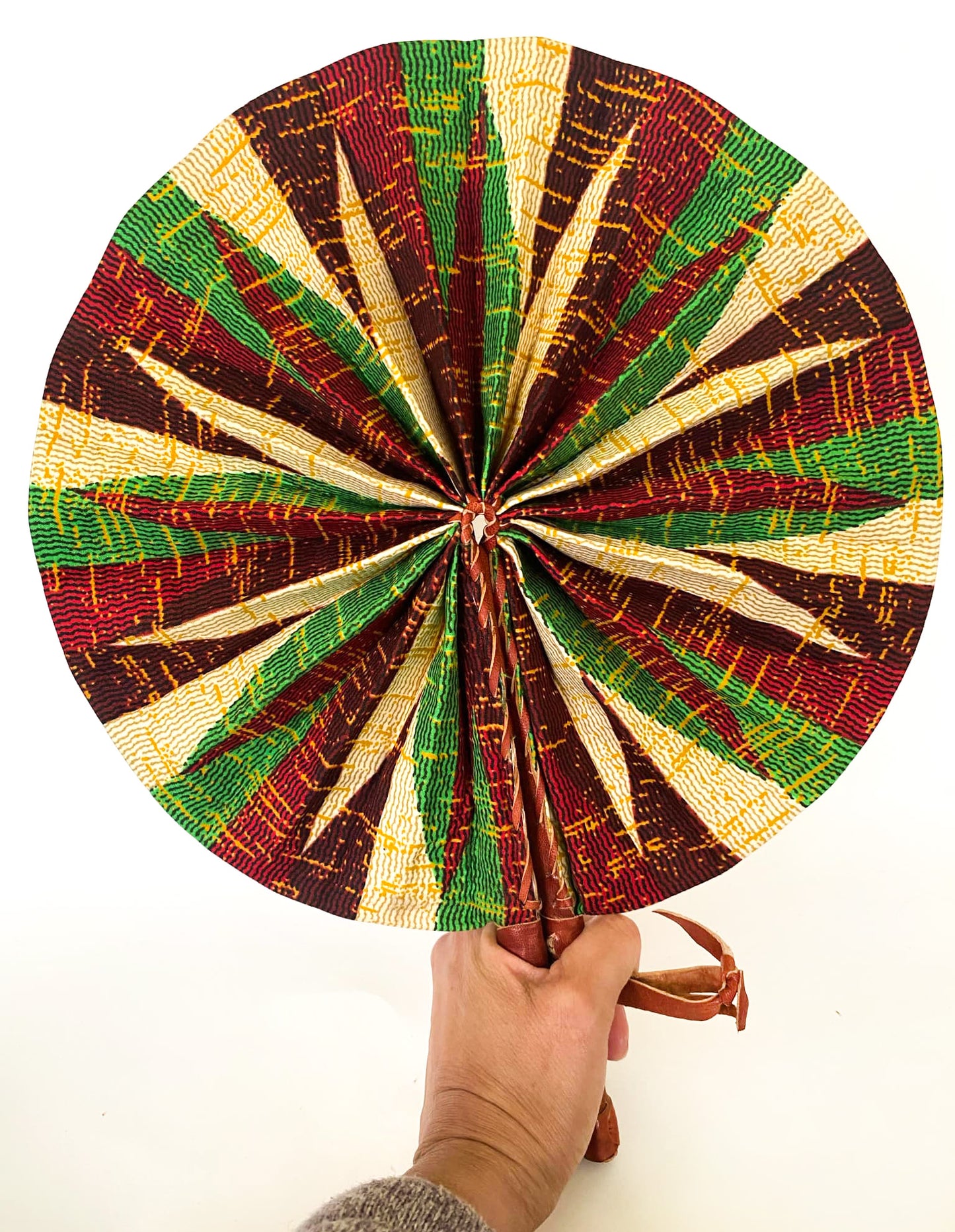 African Wax Print Fan