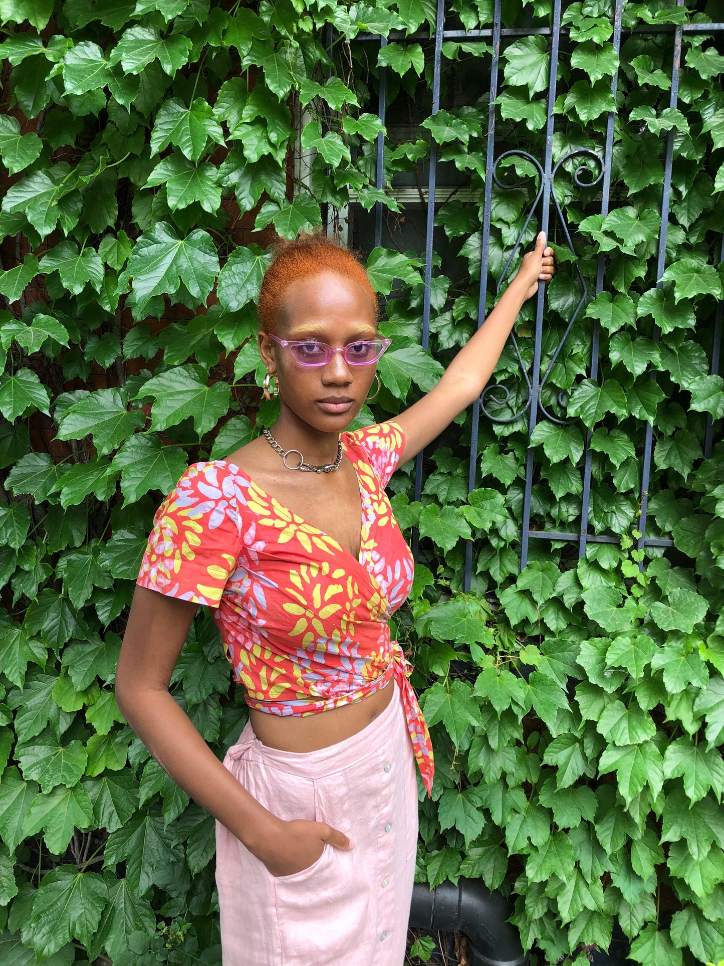 SAKUMONO WRAP TOP | ORCHID- READY TO SHIP