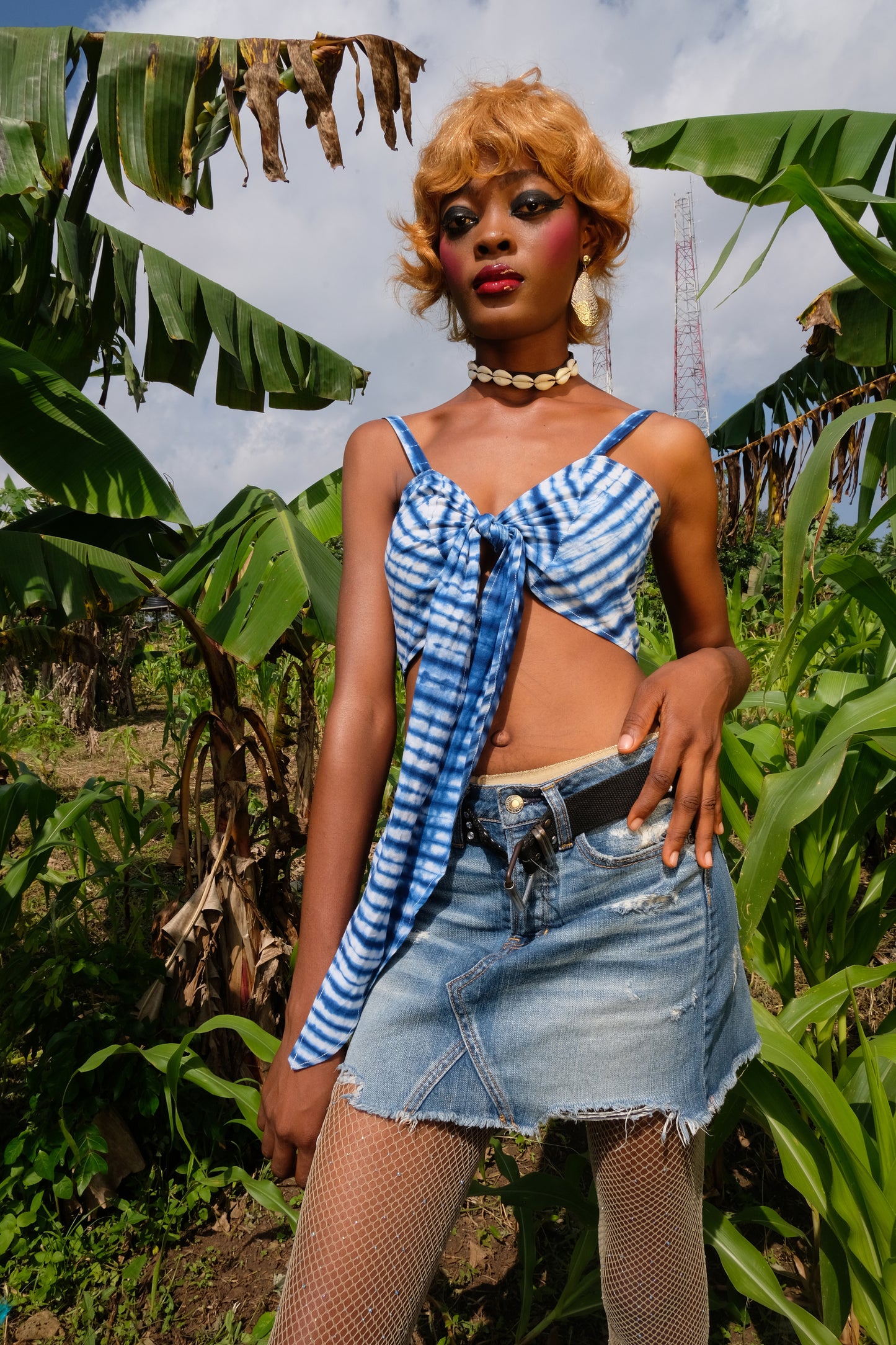 JOJO TIE TOP| BLUE ICE