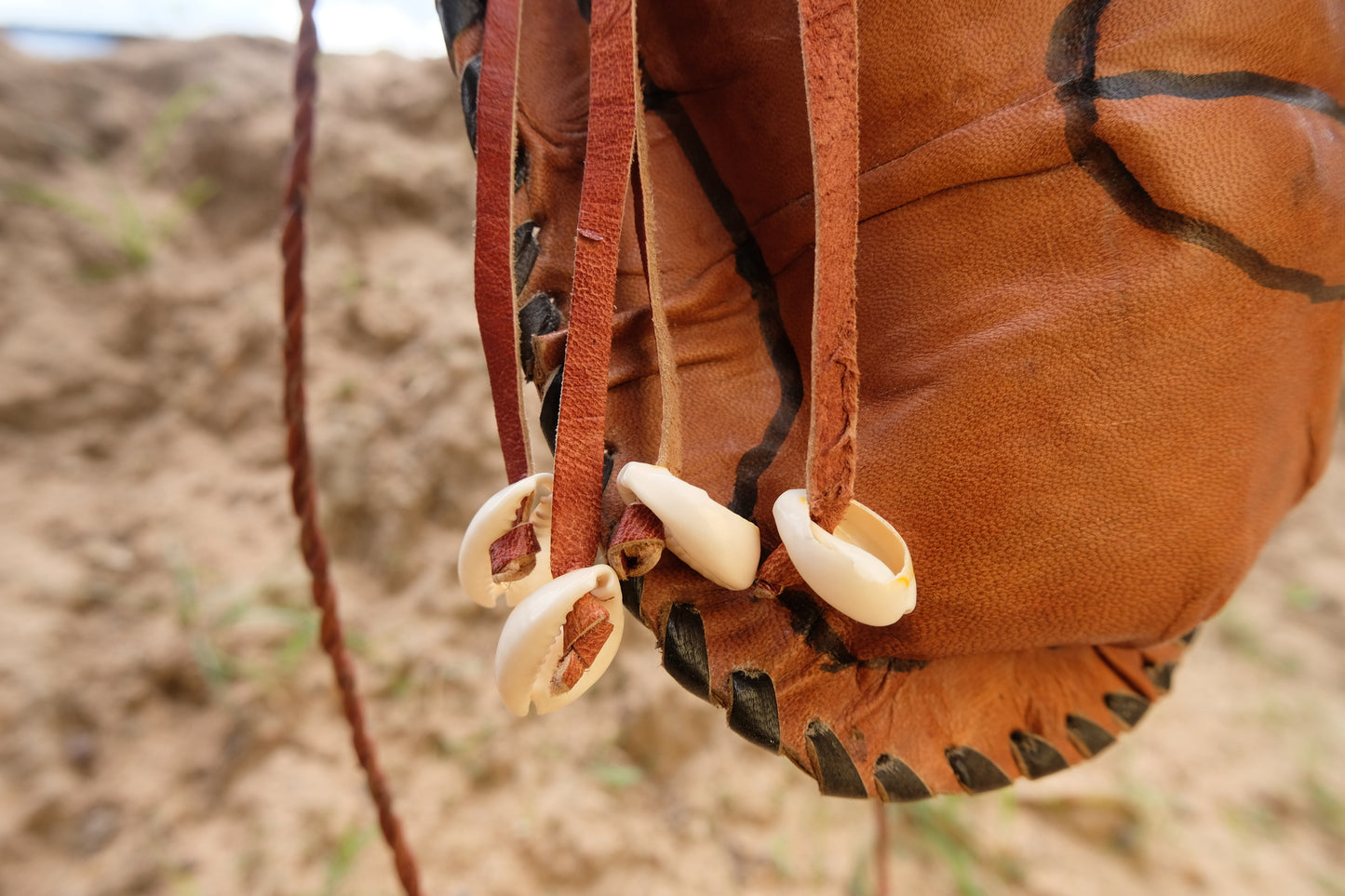 LEATHER MASK BAG | SABLE