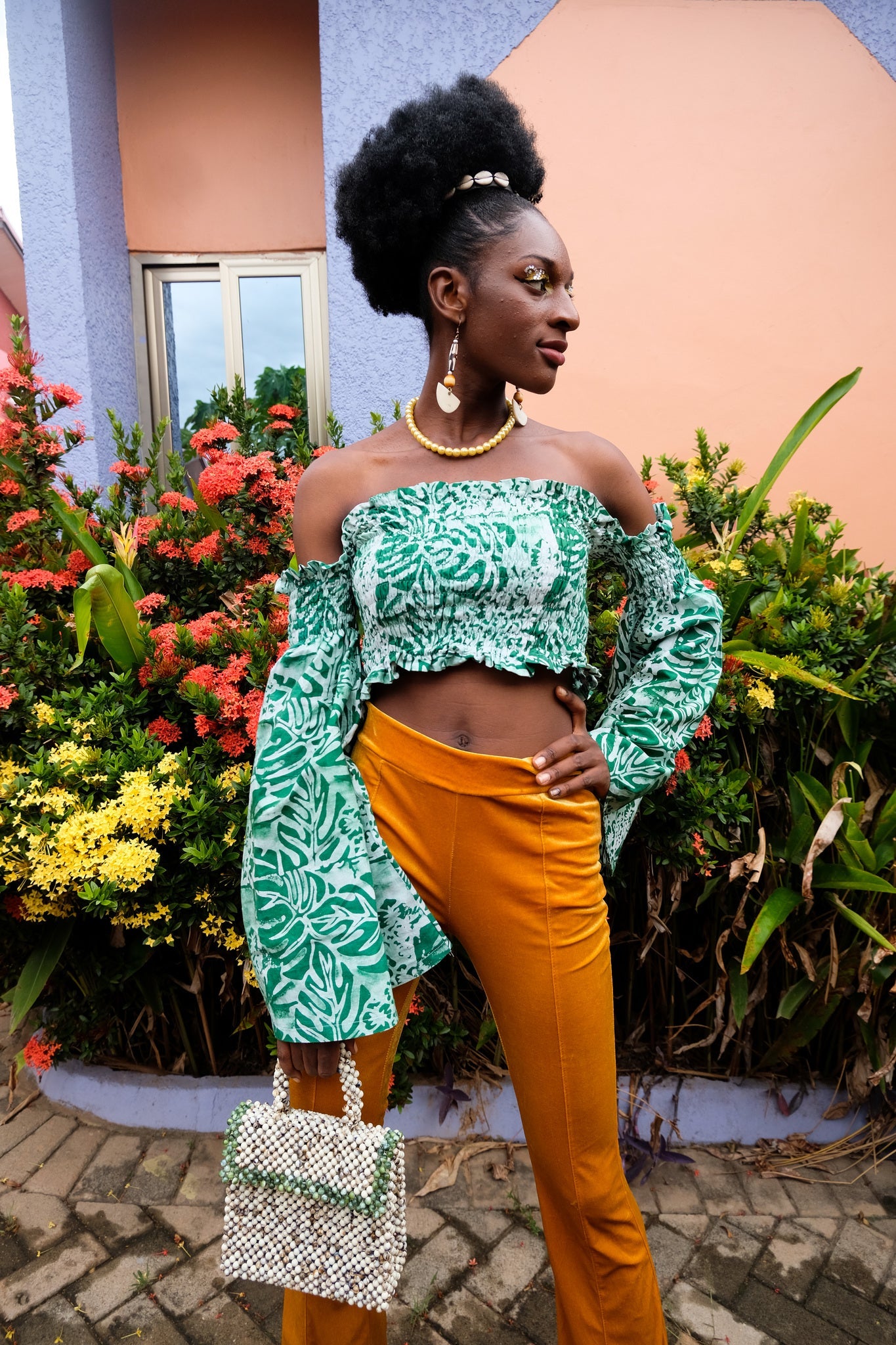 LABADI PLEASURE BELL SLEEVE TOP | FAUNA-READY TO SHIP-SIZE 2X