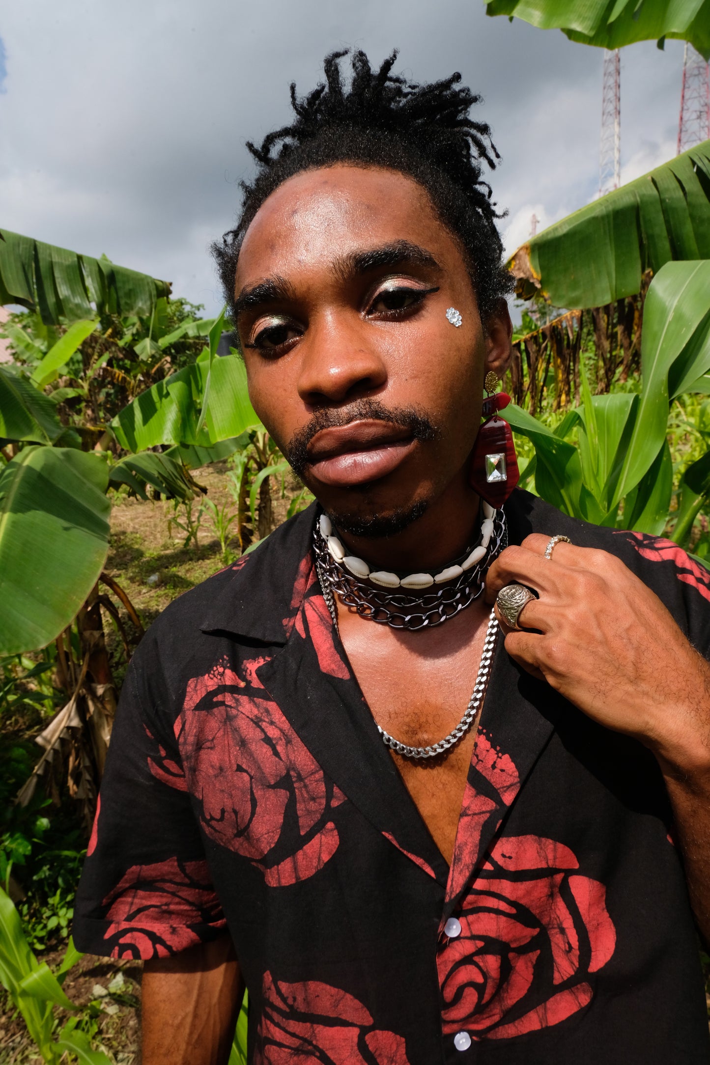 CAPE COAST UNISEX BOWLING SHIRT | ROSES