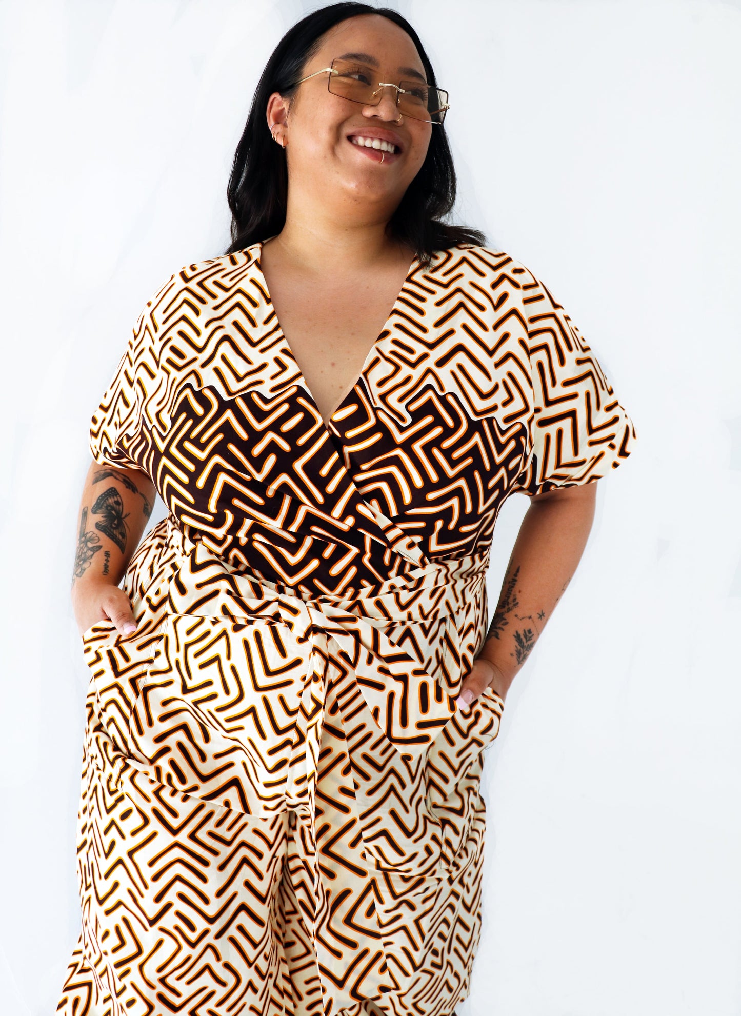 TESHIE JUMPSUIT| JIGSAW-READY TO SHIP