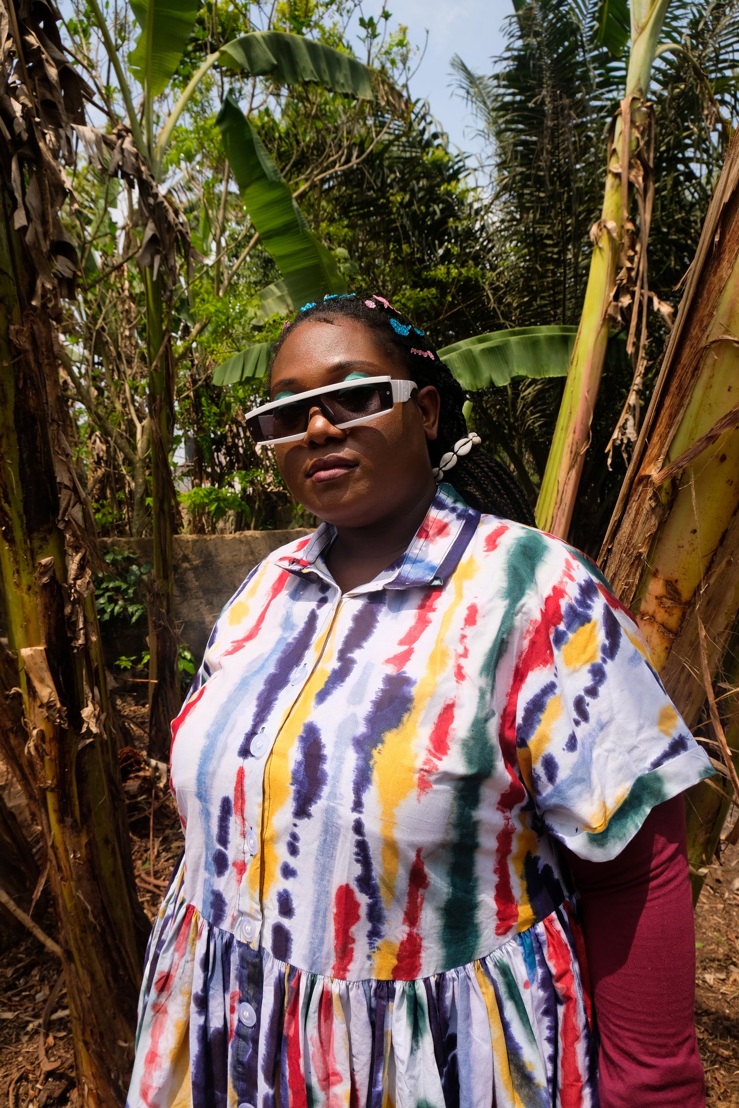 AKUA SHIRT DRESS |                         BRUSH STROKES