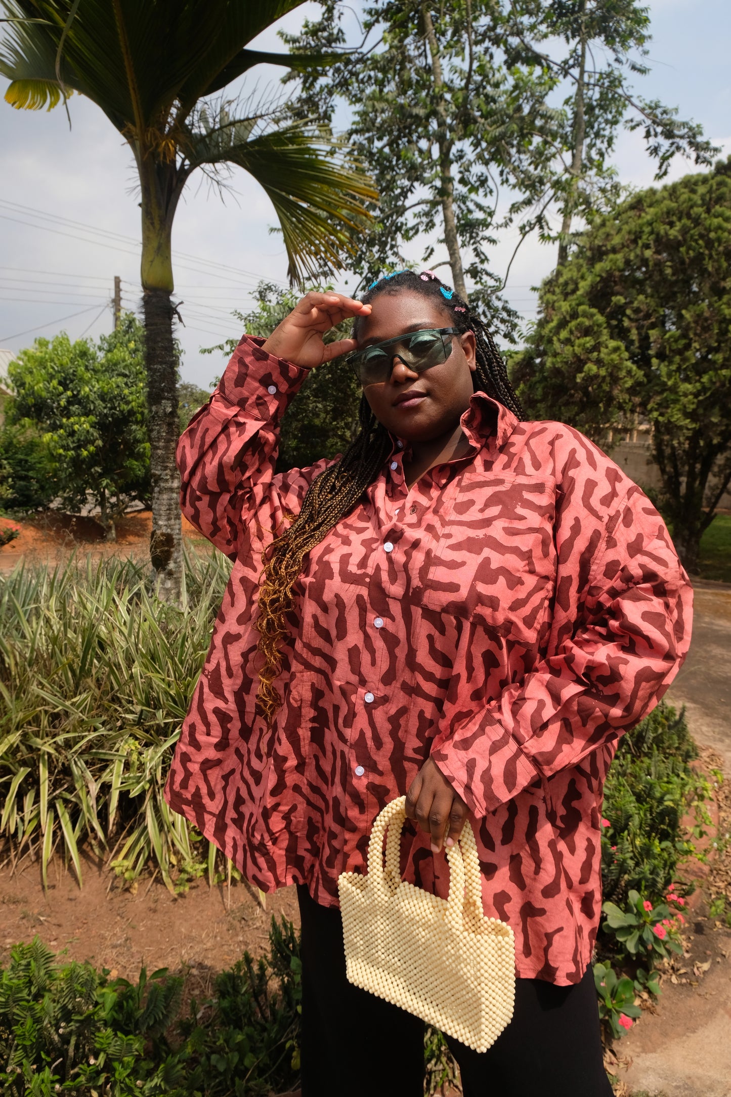 KOMI EASY BUTTON-UP | AFAFA | READY TO SHIP- SIZE 2X