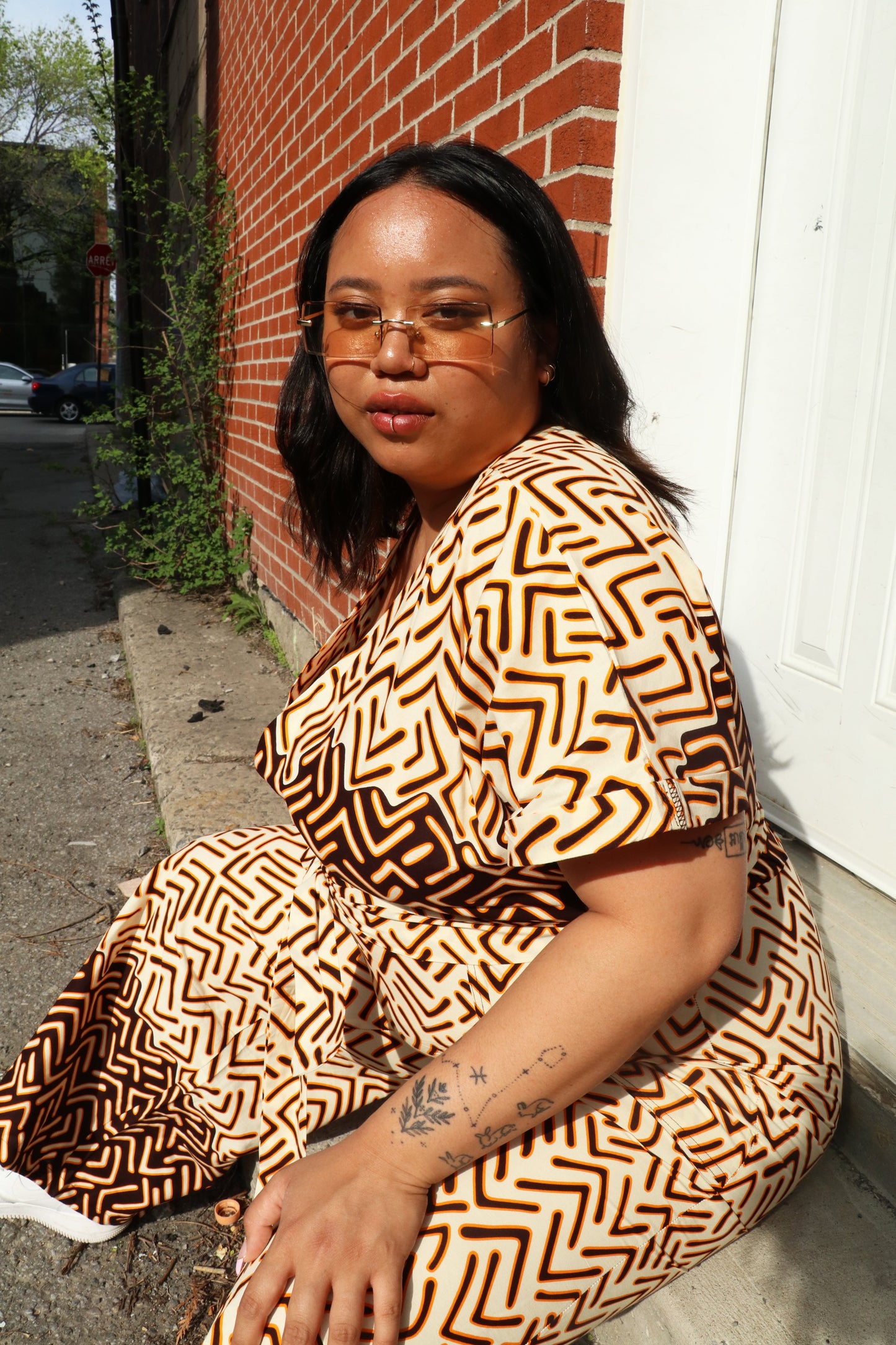 TESHIE JUMPSUIT| JIGSAW-READY TO SHIP