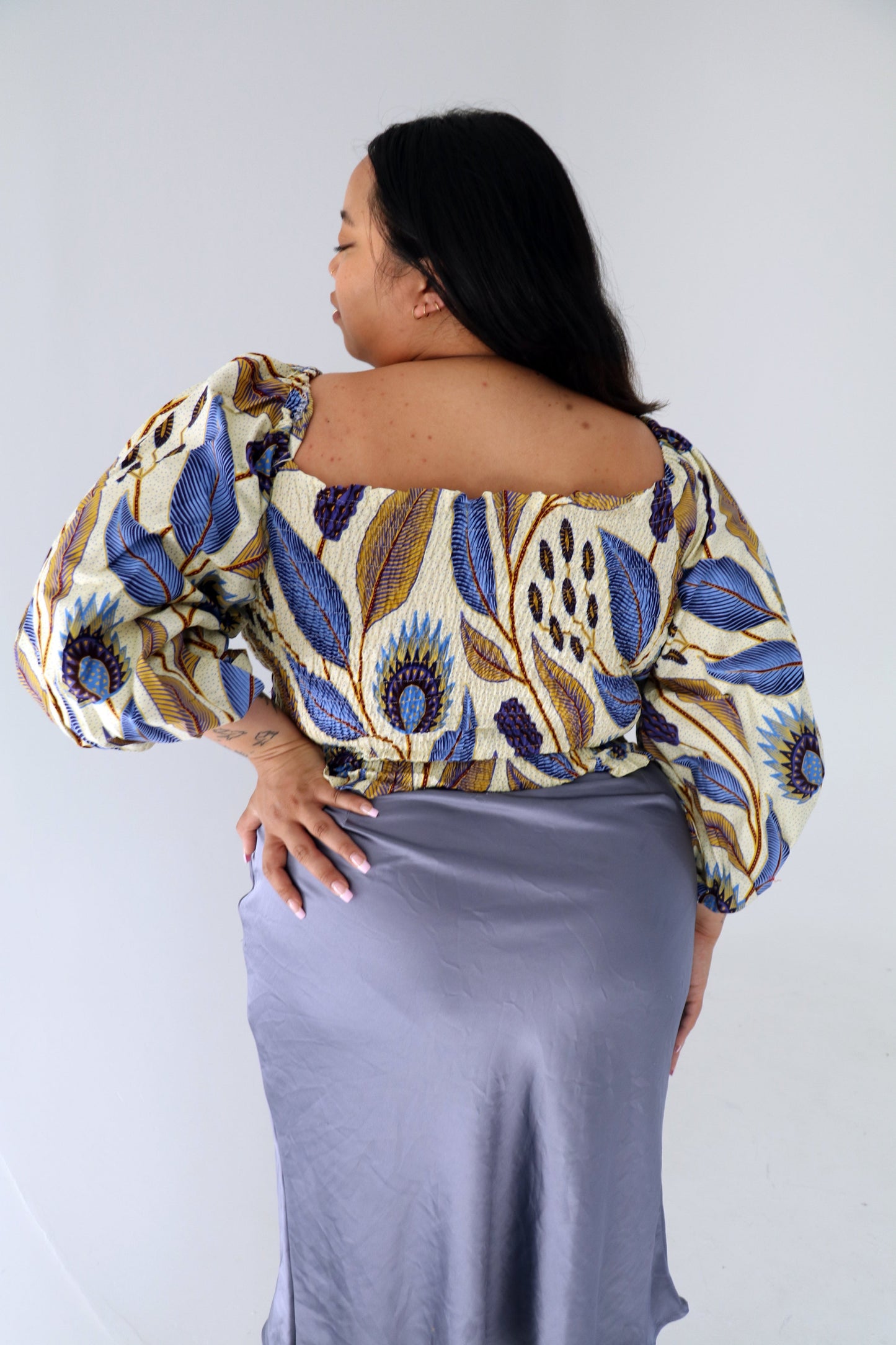 YAA TOP|  PEACOCK- READY TO SHIP