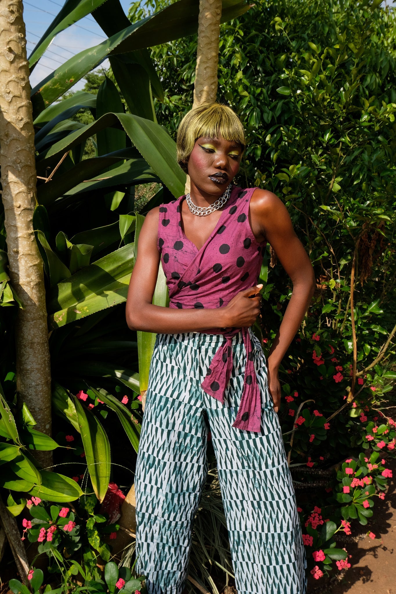 KETA WRAP | DOT DOT DOT | MAGENTA-READY TO SHIP- SMALL