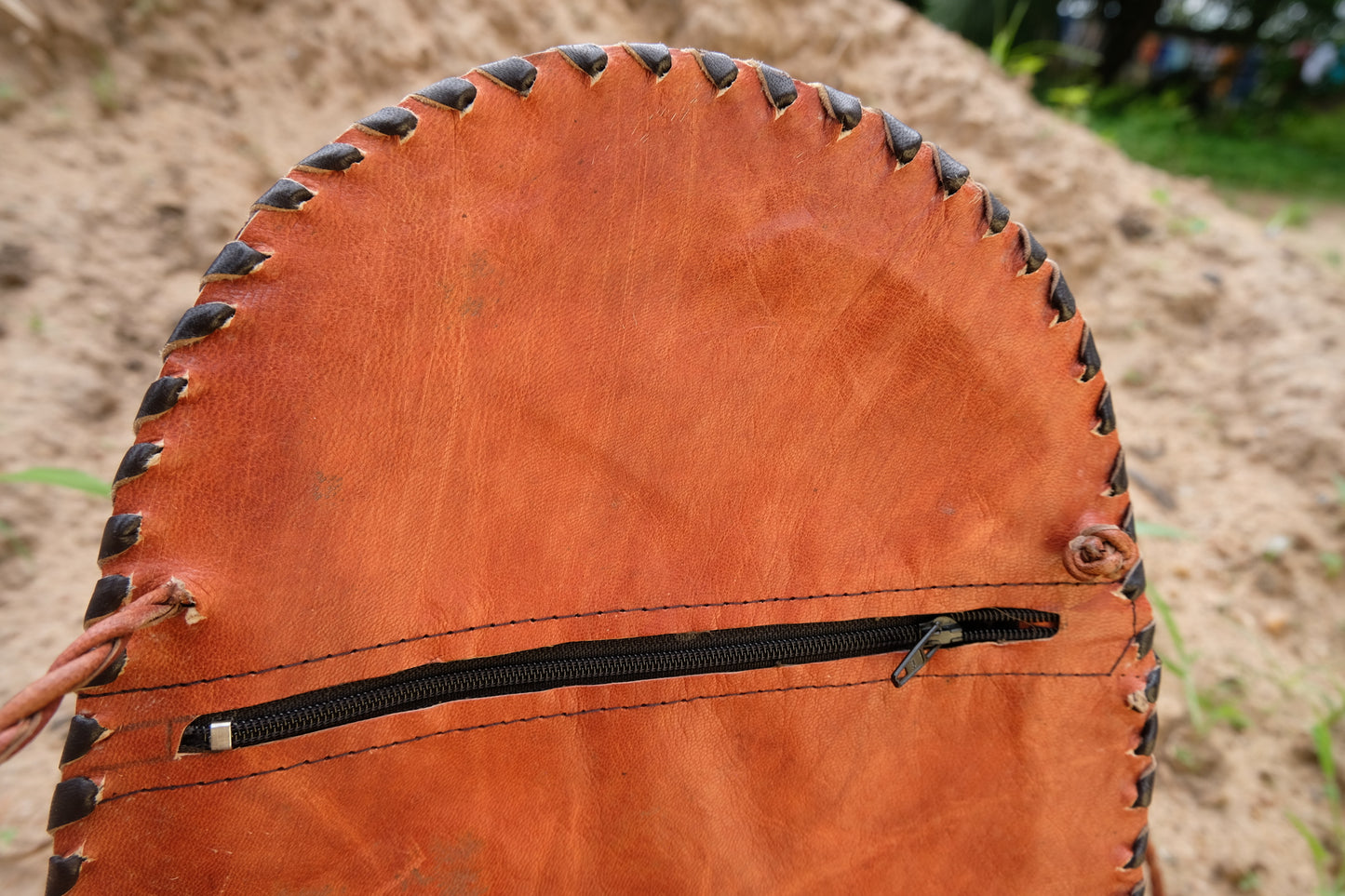 LEATHER MASK BAG | SABLE