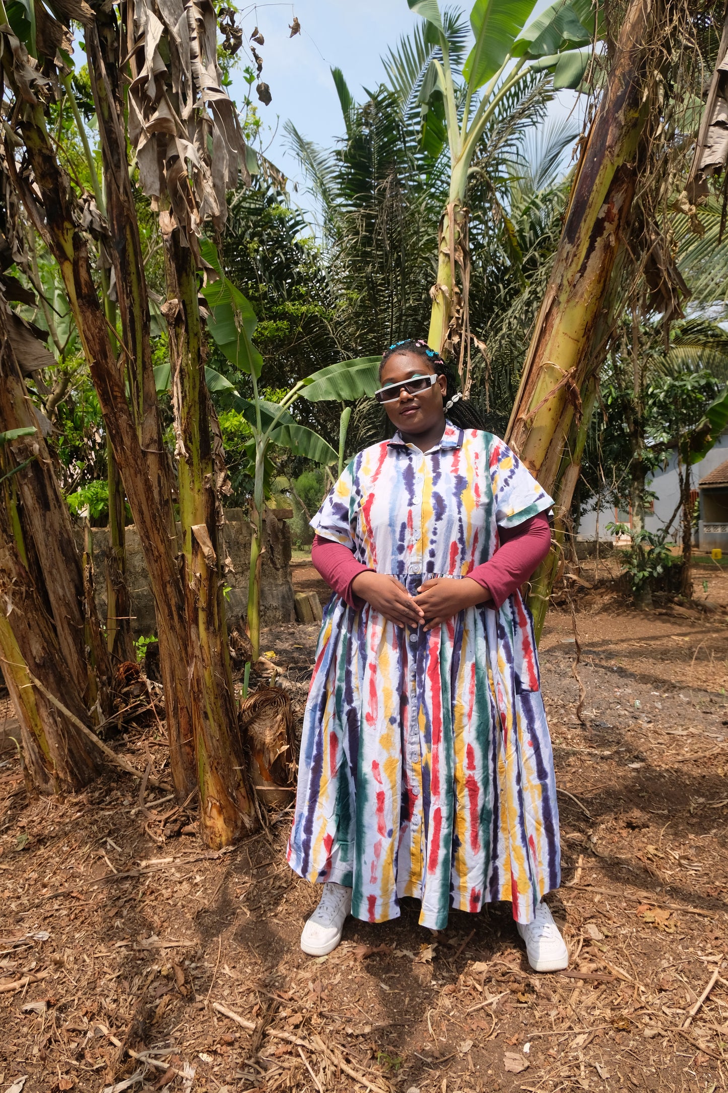 AKUA SHIRT DRESS |                         BRUSH STROKES