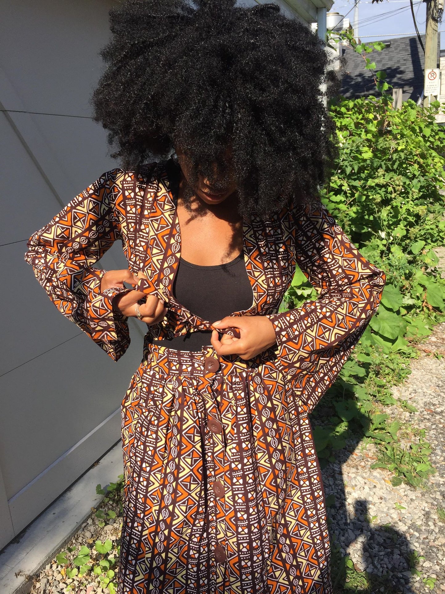 Bell Sleeve Tie Up Top