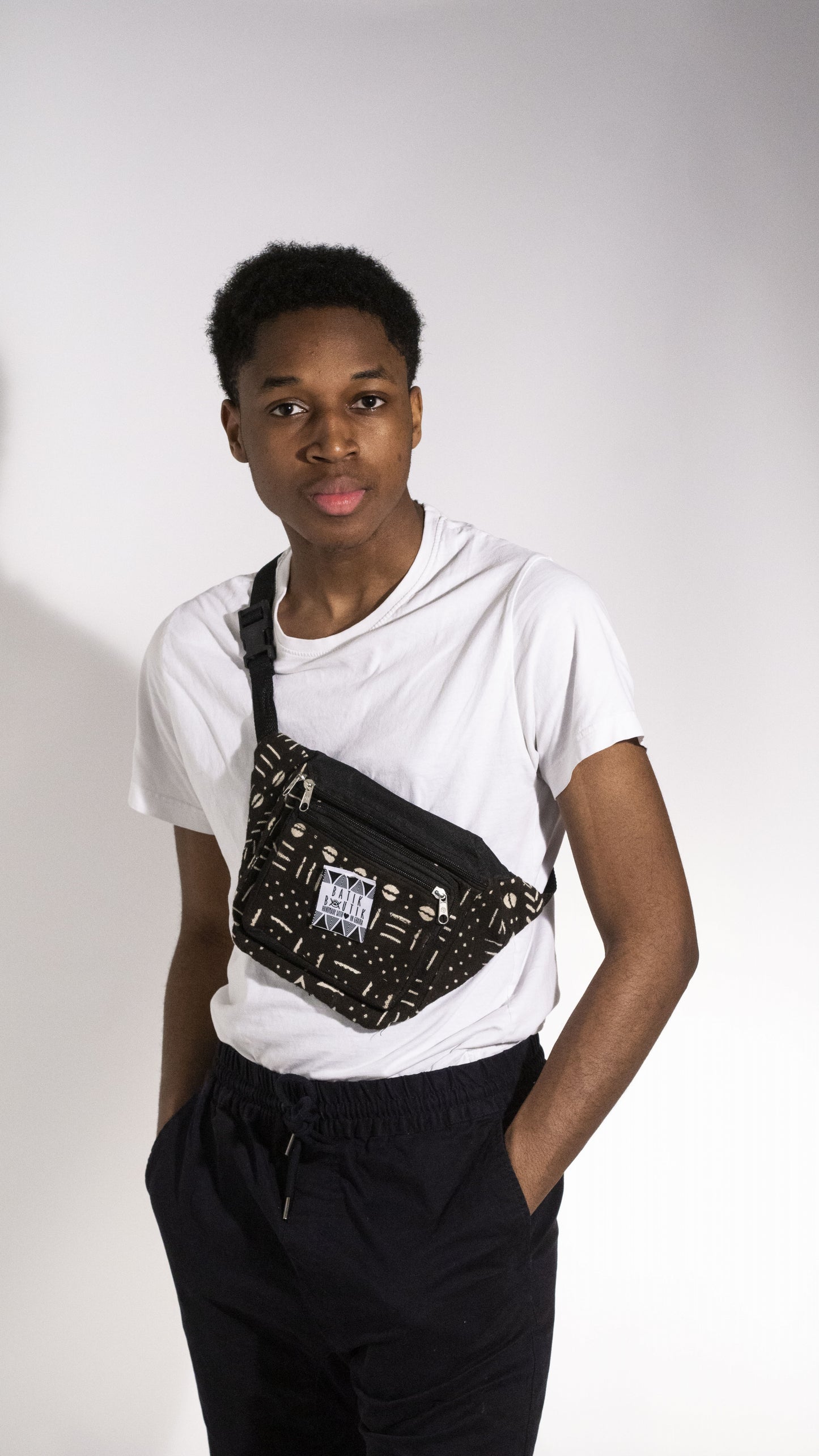 Black Limited Edition Malian Mudcloth Fanny pack