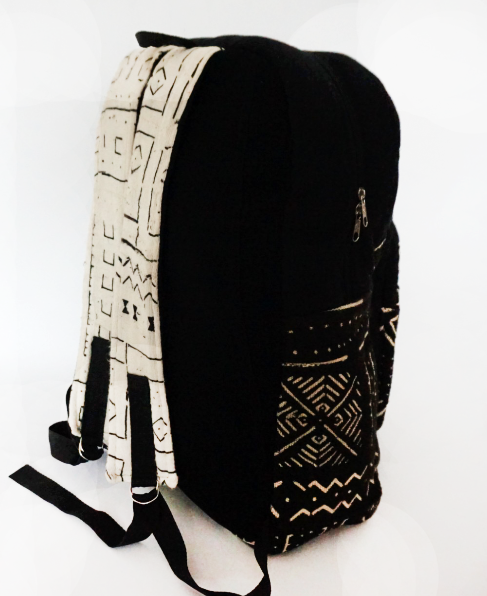 Black & White Limited Edition Malian Mudcloth Backpack