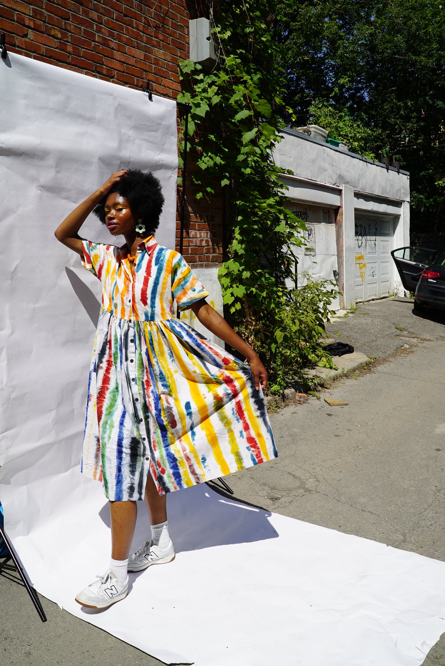 AKUA SHIRT DRESS |                         BRUSH STROKES