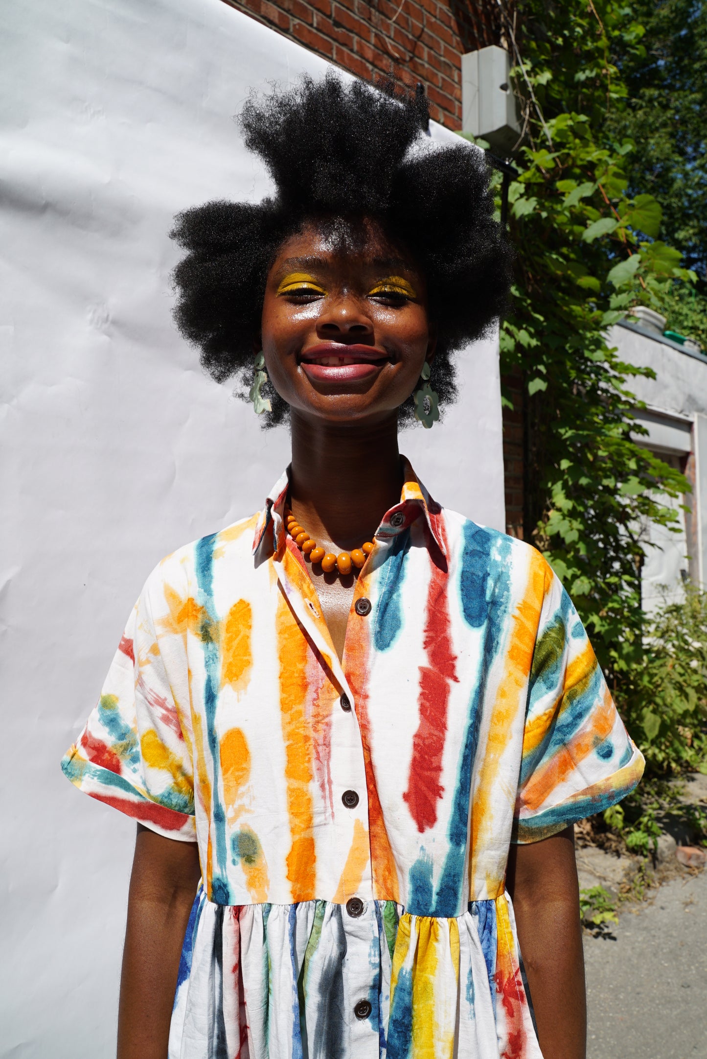 AKUA SHIRT DRESS |                         BRUSH STROKES