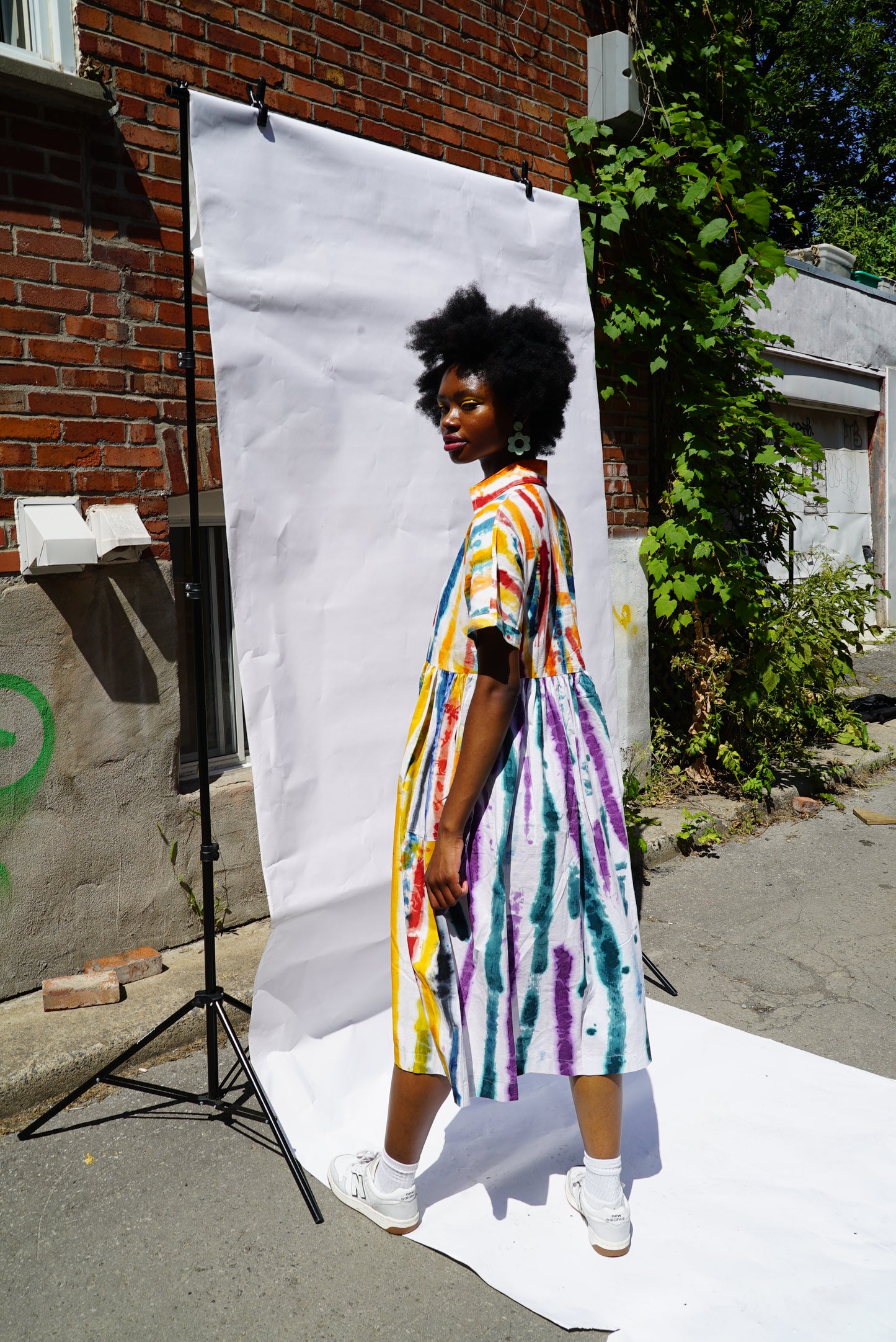 AKUA SHIRT DRESS |                         BRUSH STROKES