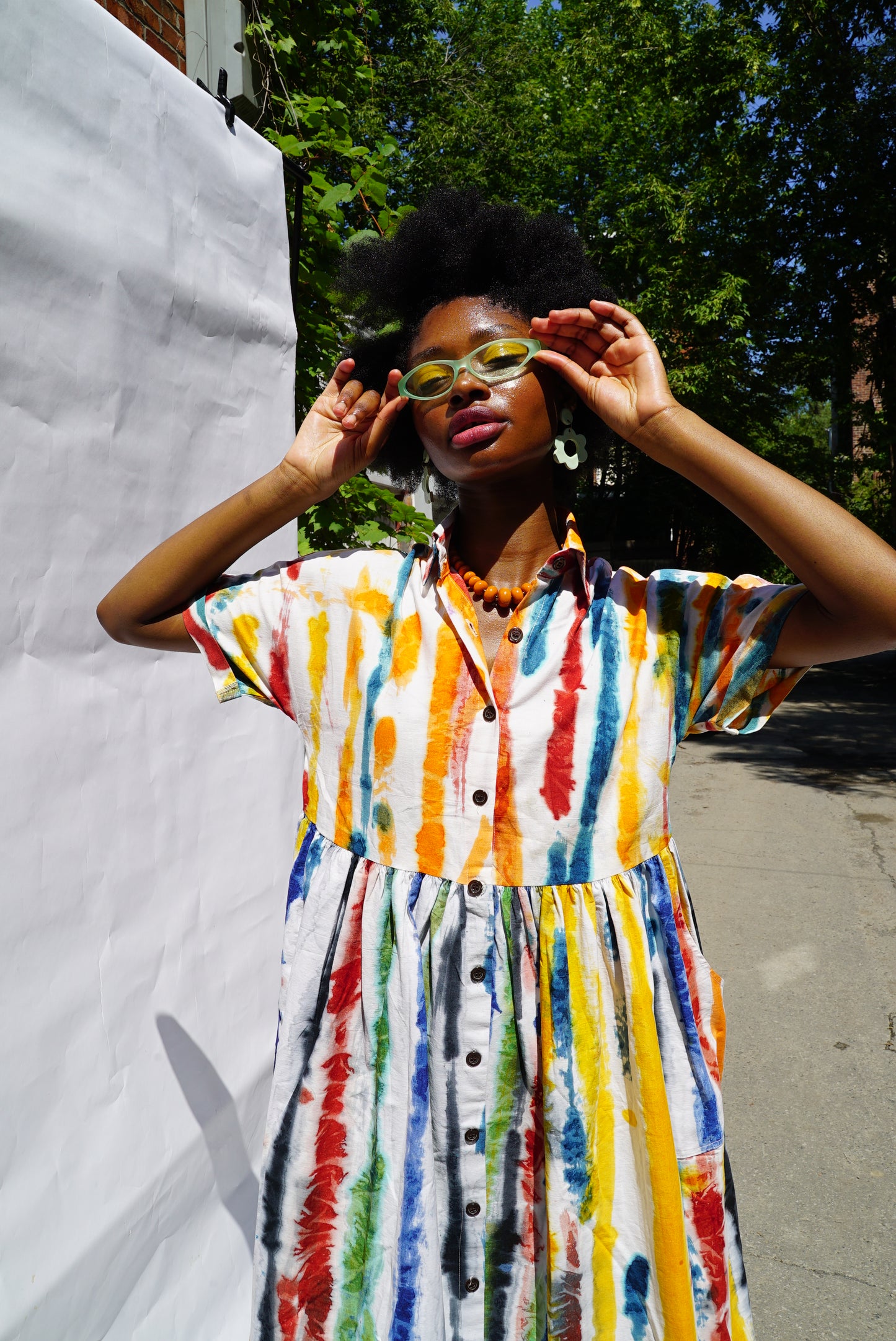AKUA SHIRT DRESS | BRUSH STROKES