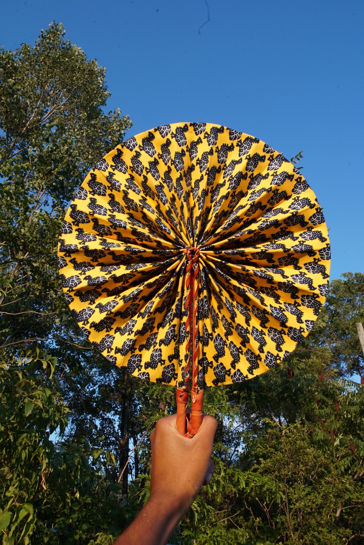 African Wax Print Fan