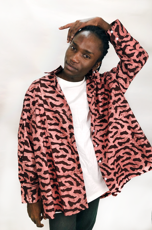 KOMI EASY BUTTON-UP | AFAFA | READY TO SHIP- SIZE 2X