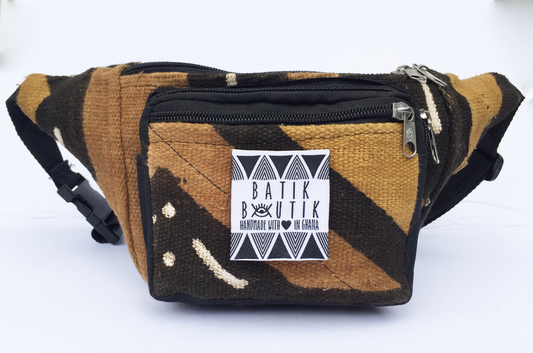 Brown Limited Edition Malian Mudcloth Fanny pack