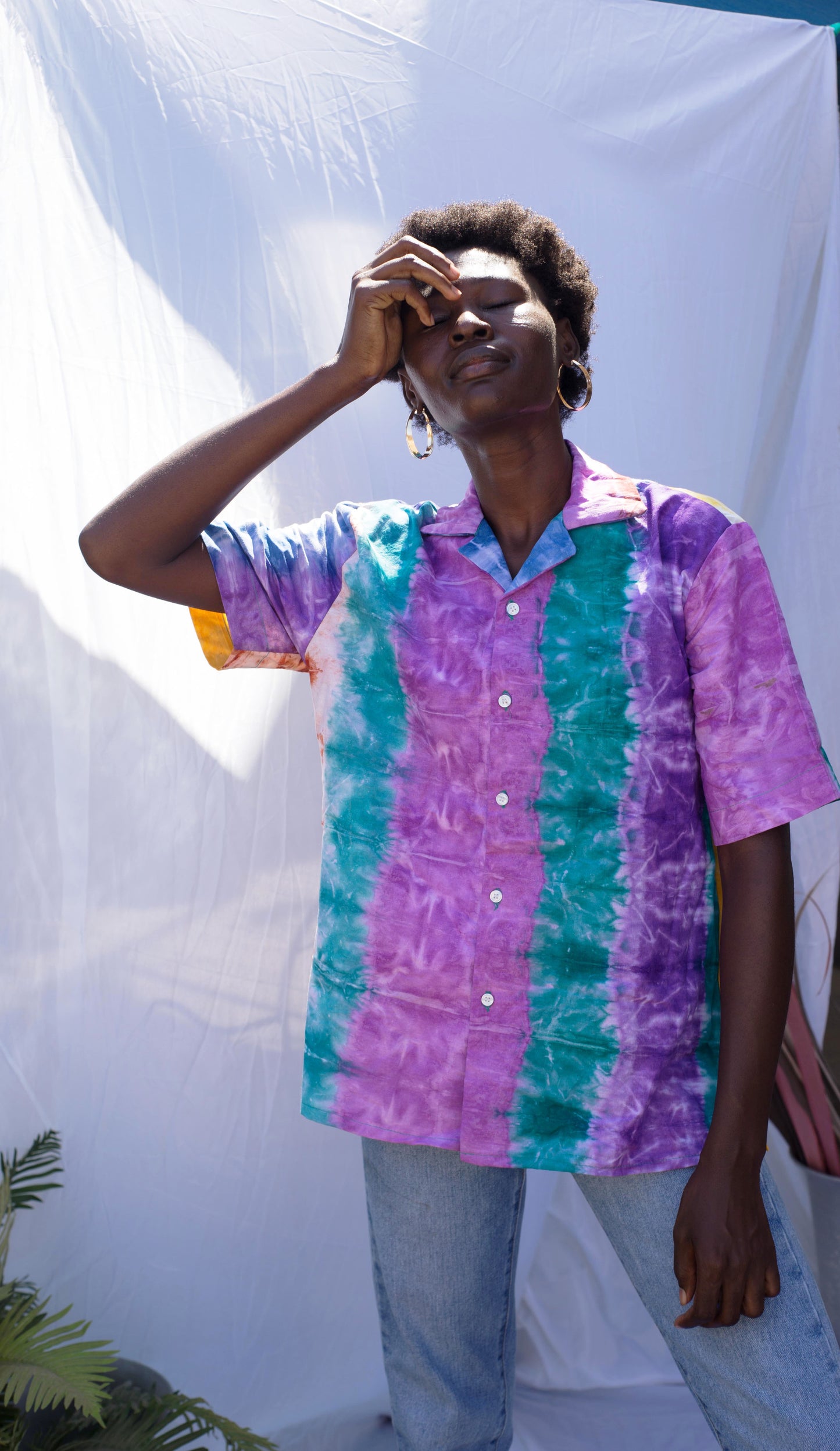 CAPE COAST BOWLING SHIRT  | ARC EN CIEL-READY TO SHIP- SIZE XS, M L, XL