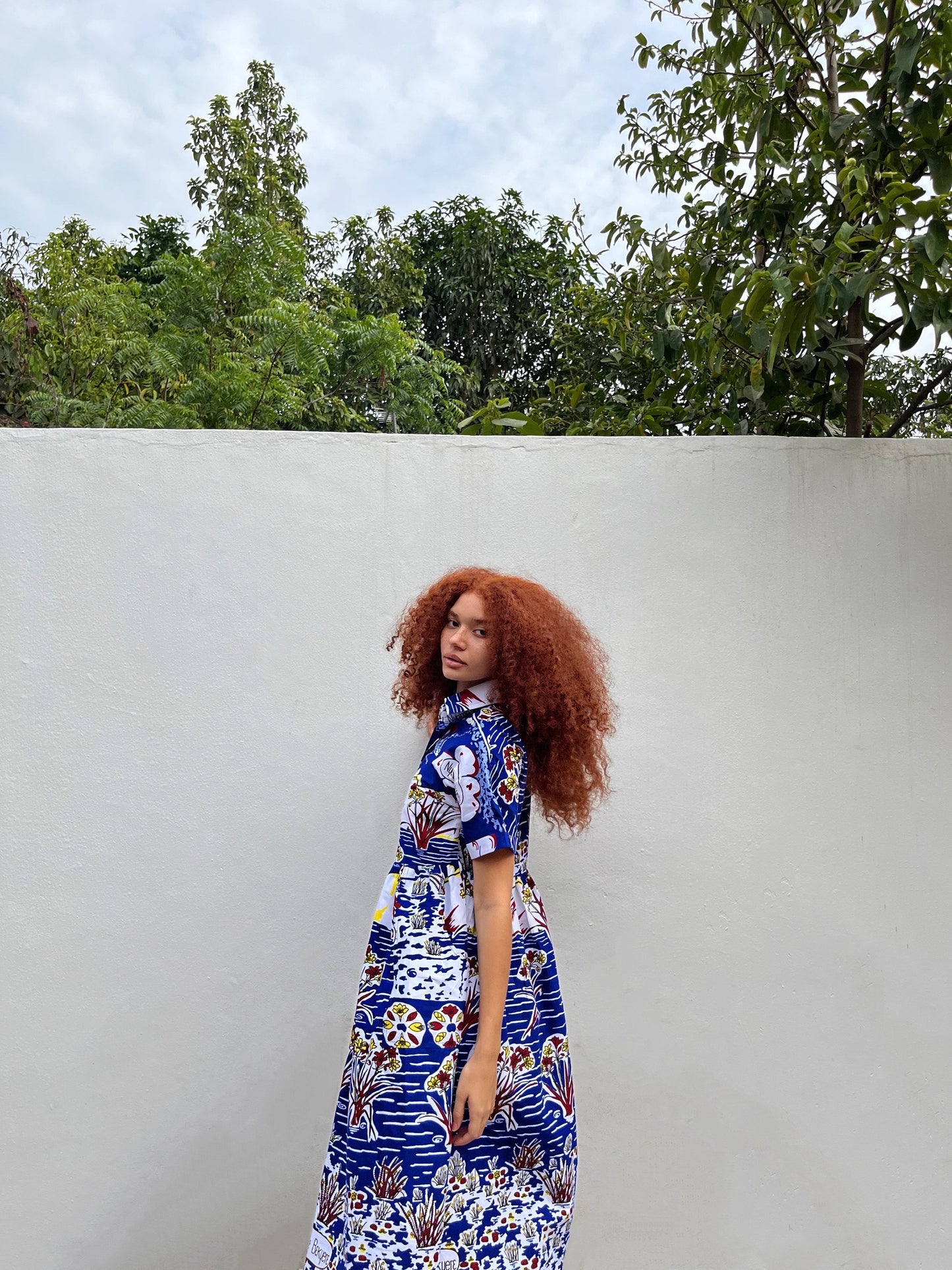 AKUA SHIRT DRESS| ISLAND BLUE-READY TO SHIP-SIZE XS