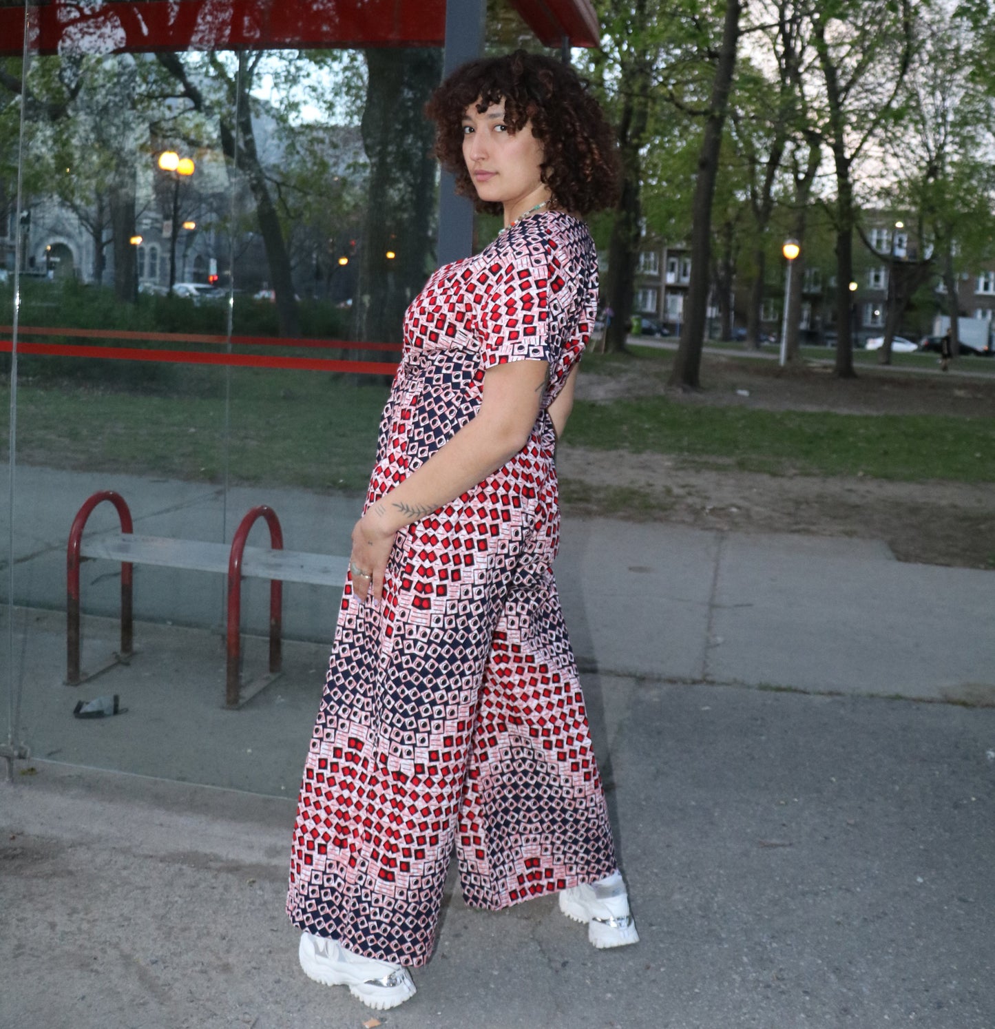 TESHIE JUMPSUIT| DICE | READY TO SHIP-SIZE SMALL, MEDIUM, LARGE