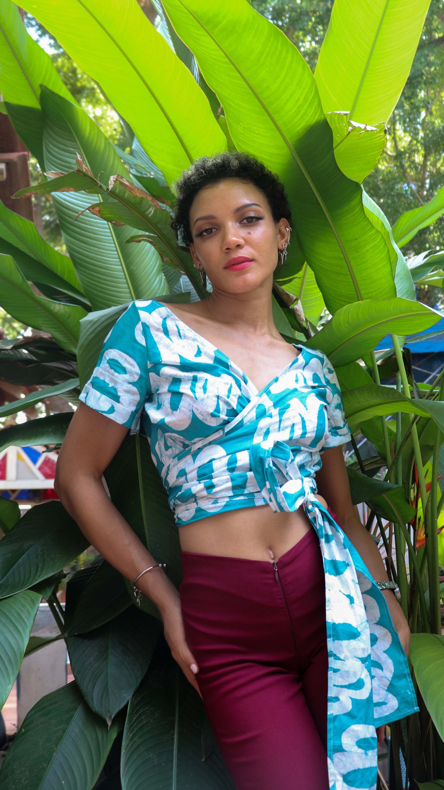 SAKUMONO WRAP TOP | NUAGE | READY TO SHIP