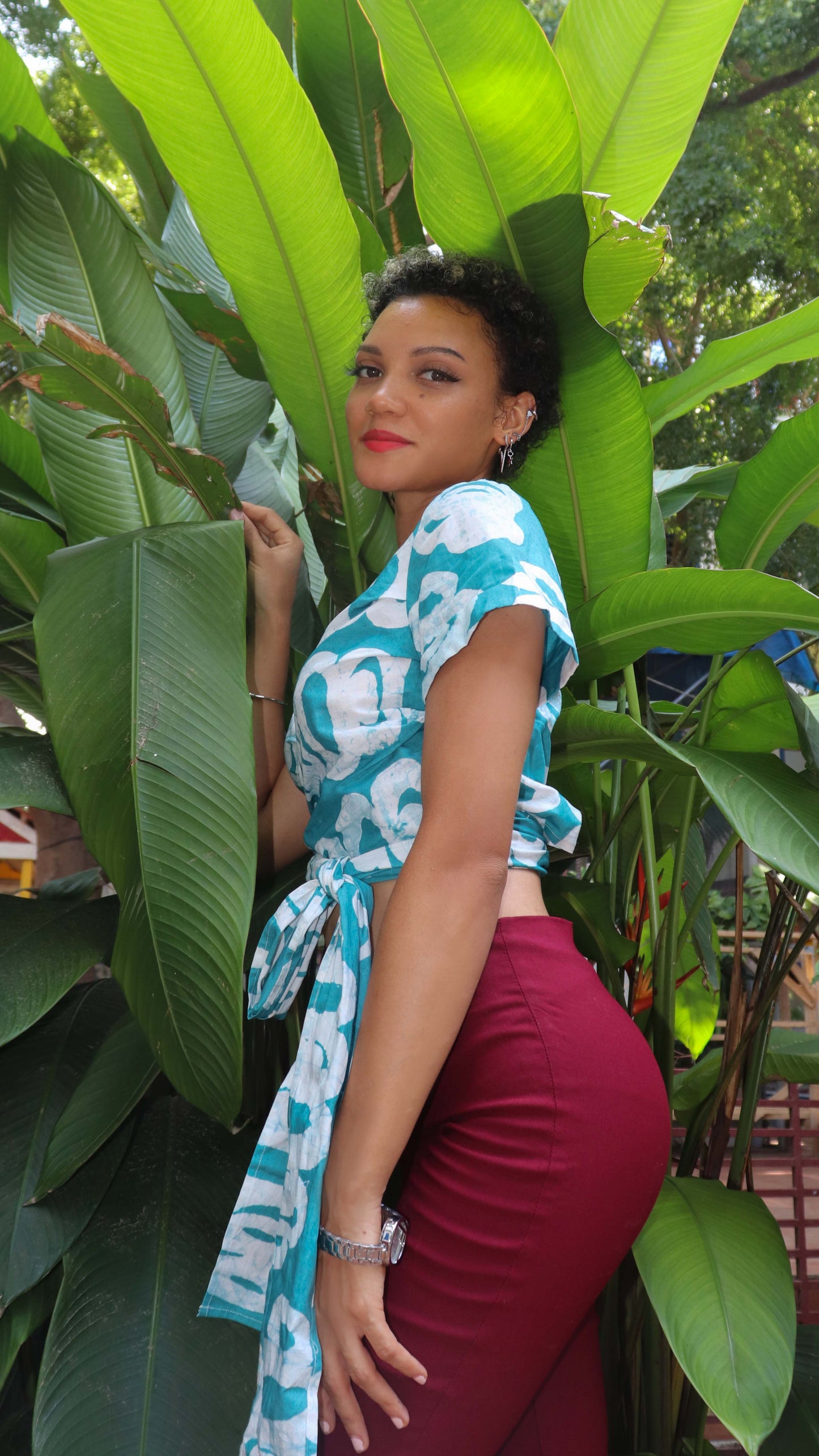 SAKUMONO WRAP TOP | NUAGE | READY TO SHIP